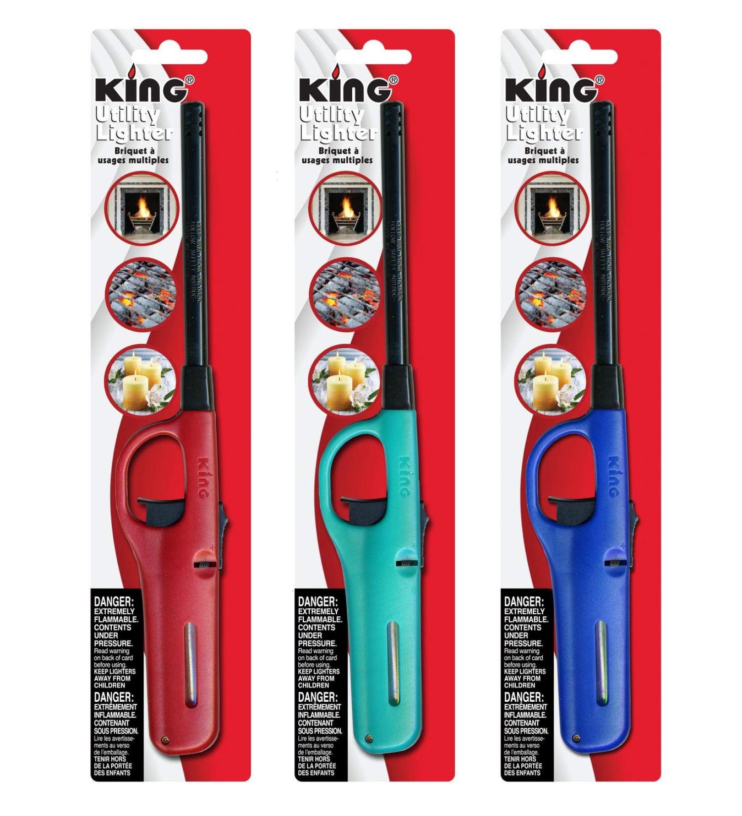 King BKOU172 Multi Utility Lighter - Assorted Colors - Buy Online on GoSupps.com