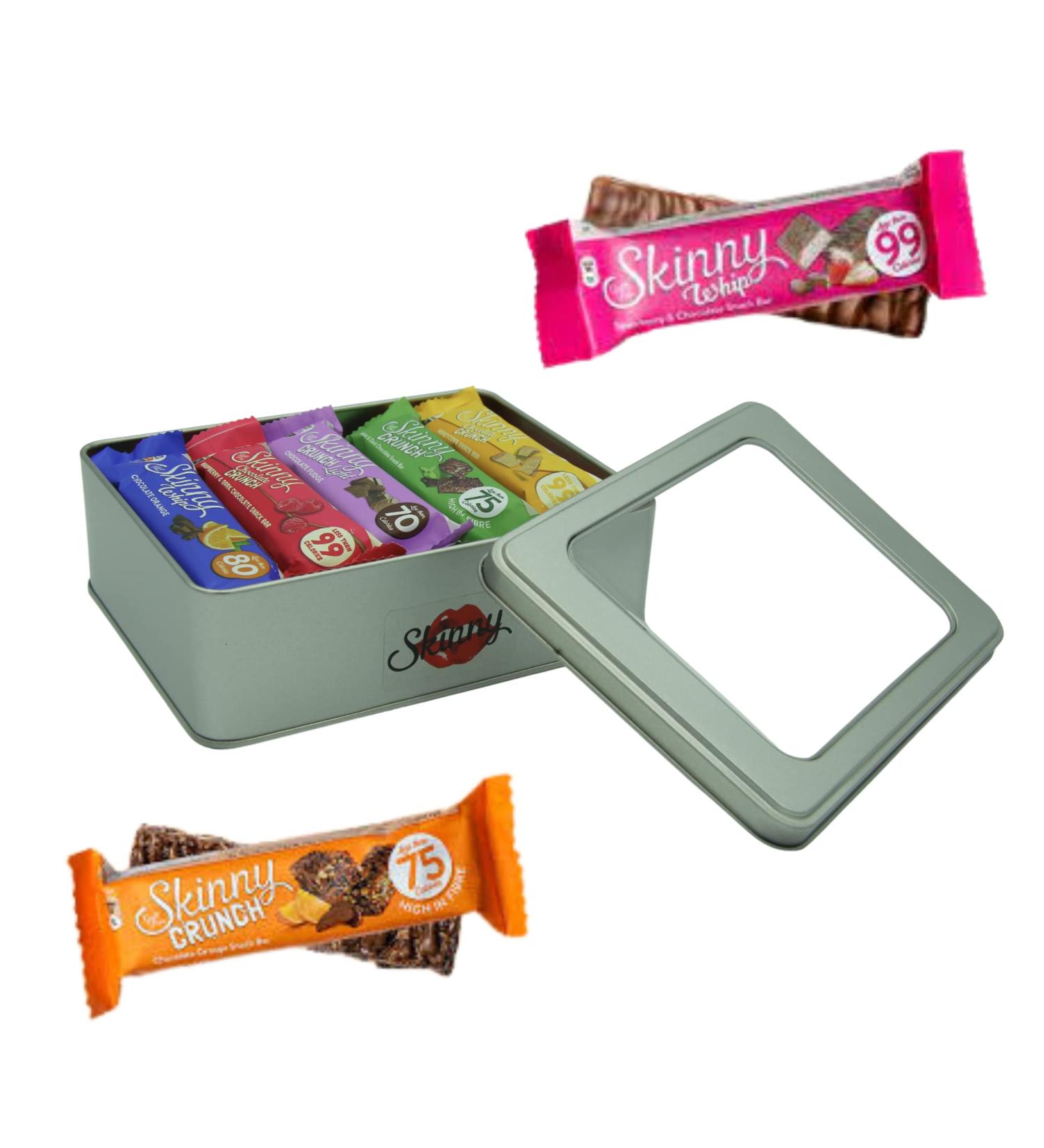 Skinny Bars Whip and Crunch x 15 - Mixed Flavoured Hamper | Low-Calorie Snack (Under 100 Calories) - Buy Online on GoSupps.com