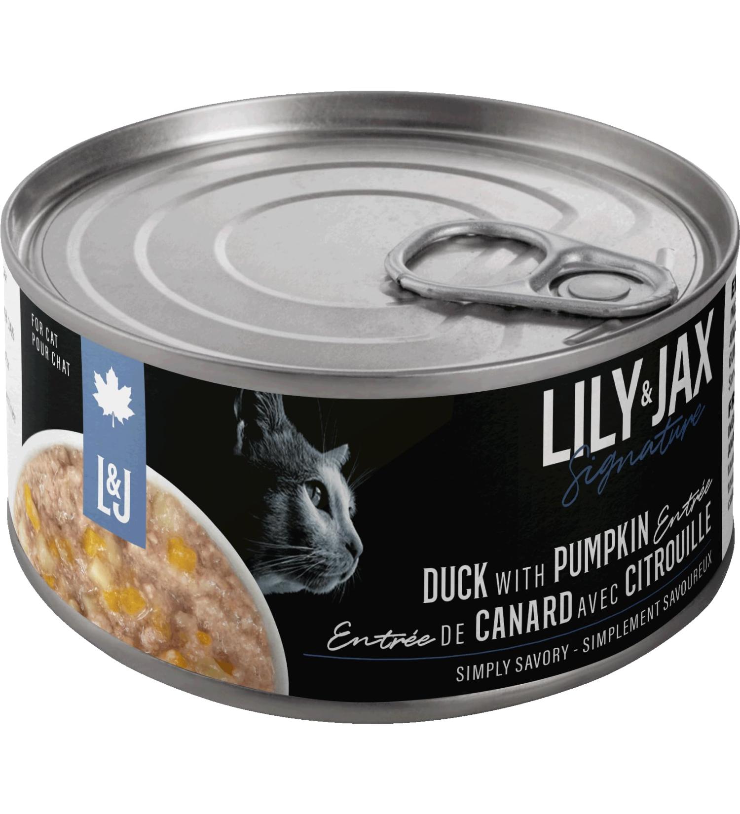 Duck with Pumpkin - Premium Canned Cat Wet Food - Cat All Ages by Lily & Jax (Pack of 24 x 85g) - Buy Online on GoSupps.com