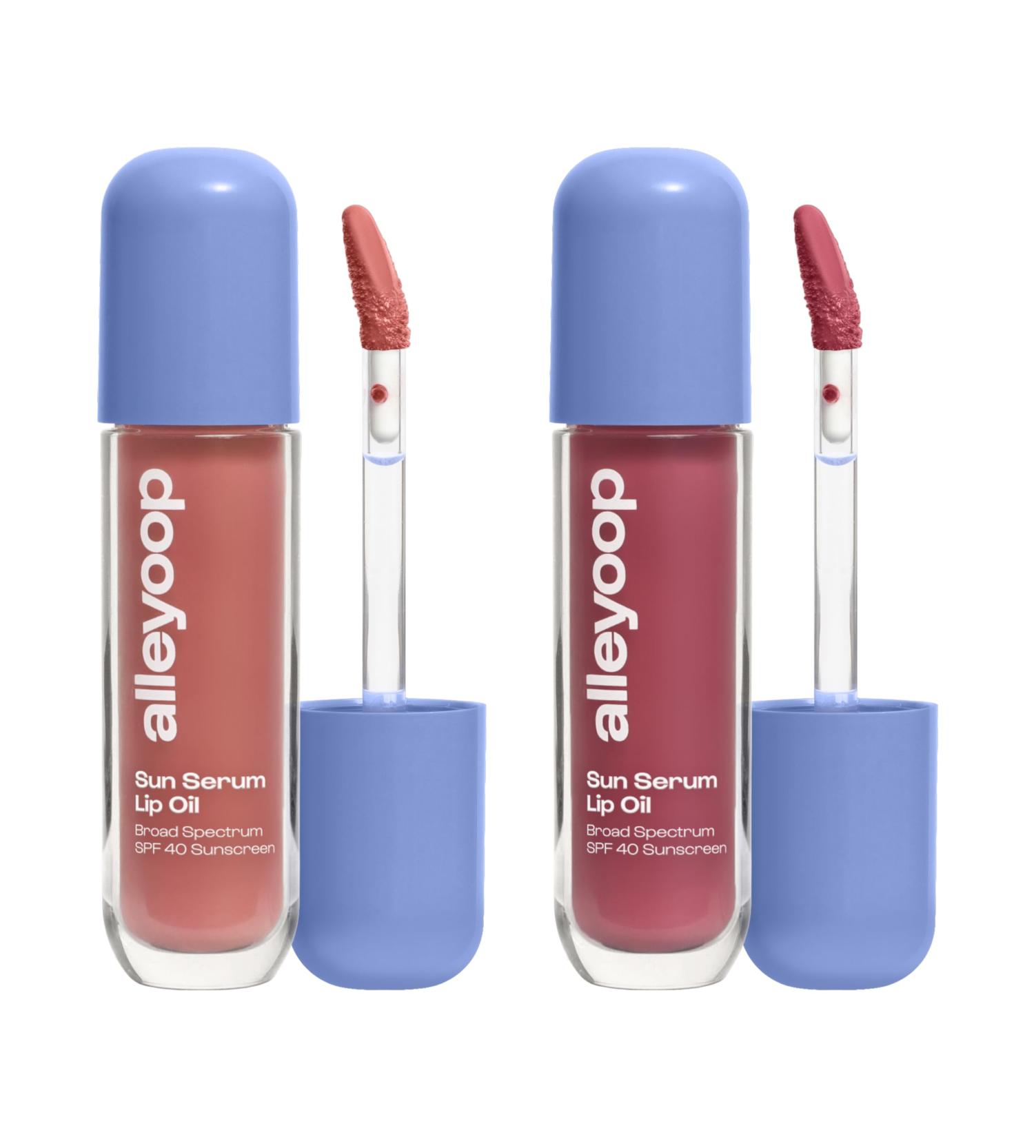 ALLEYOOP Sun Serum Lip Oil SPF 40 Duo Tinted Lip Oil with SPF in Hazy & Daylight for Hydration Shine & Sun Protection - Buy Online on GoSupps.com