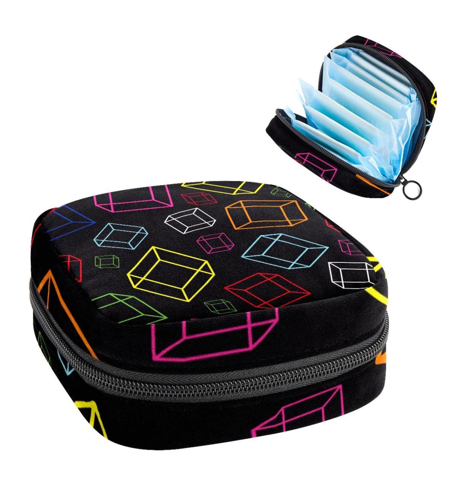 Buy Women's Bonds Storage Pockets Stillpad Keeper - Portable Black Pattern Period Kit Bag for Women & Girls - Buy Online on GoSupps.com