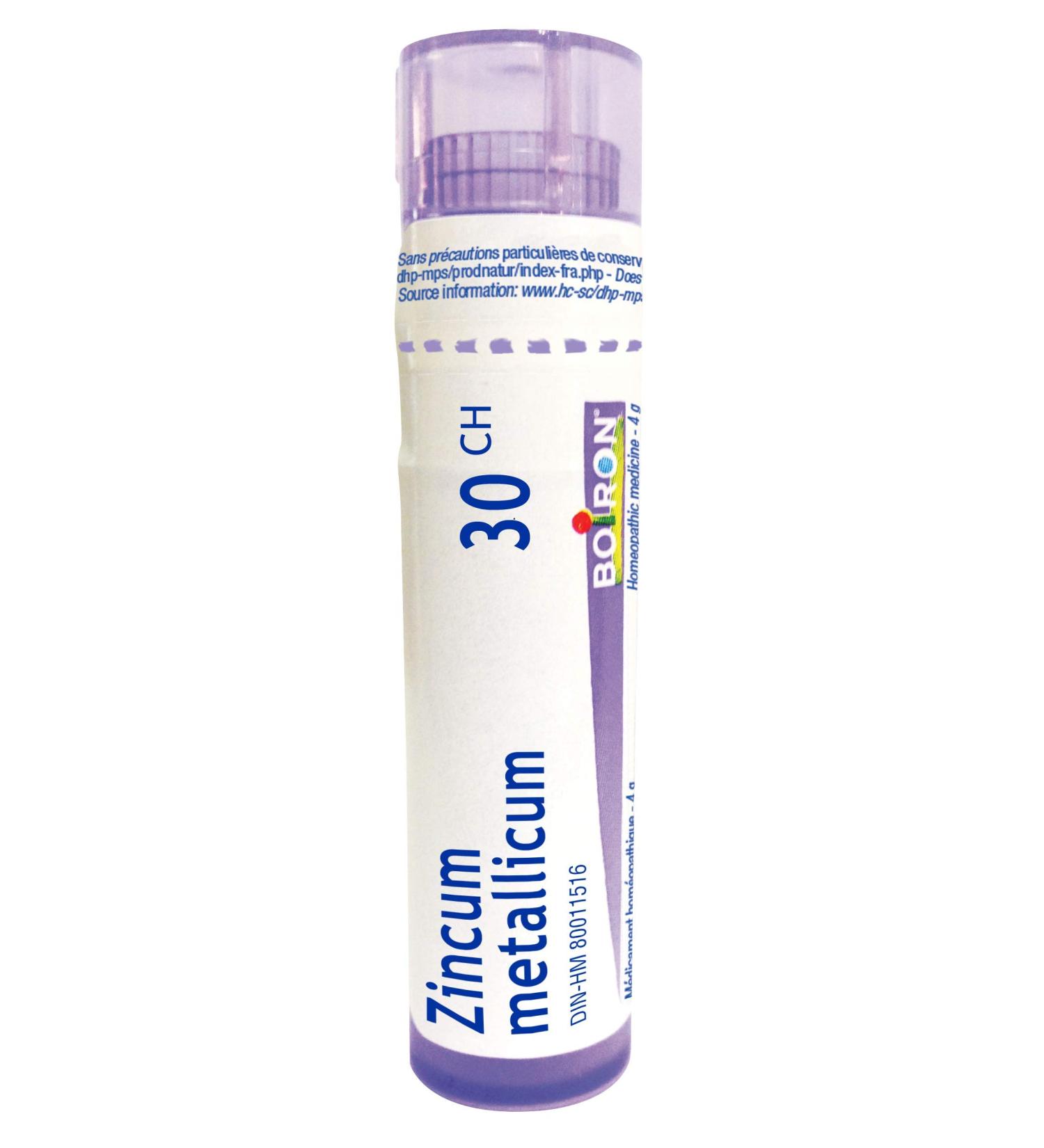 Zincum Metallicum 30ch Boiron Homeopathic Medicine - Buy Online on GoSupps.com