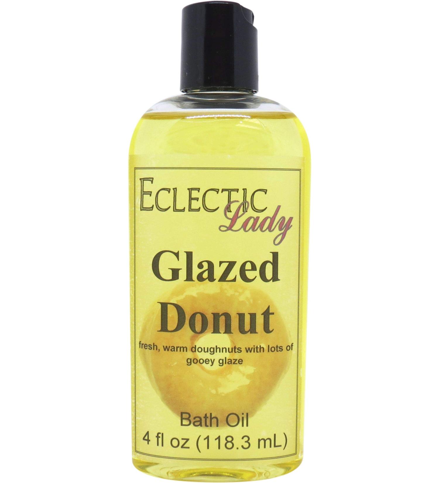 Glazed Donut Bath Oil by Eclectic Lady - Scented Moisturizing Bath Oil for Dry Skin - Relaxing Nourishing Shower Oil (4 oz) - International Shipping Available - Buy Online on GoSupps.com