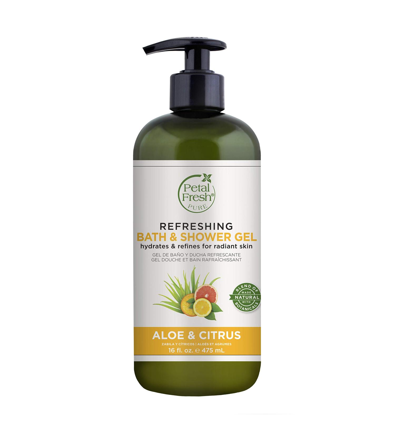 Petal Fresh Aloe & Citrus Bath & Shower Gel - Refreshing 16 fl oz - Buy Online on GoSupps.com