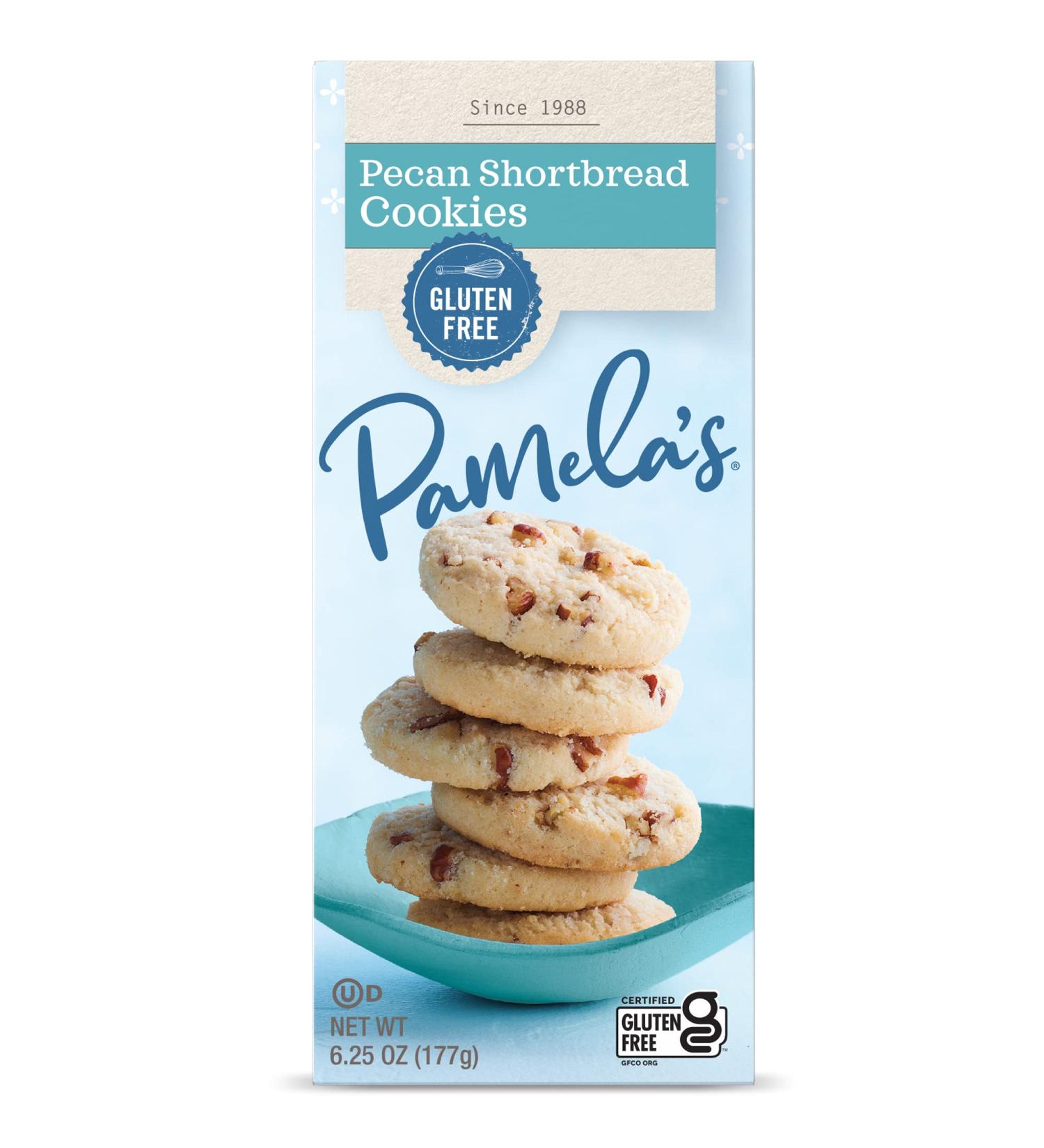 Pamela's Gluten-Free Pecan Shortbread Cookies 6.25 Oz - Pack of 6 - Buy Online on GoSupps.com