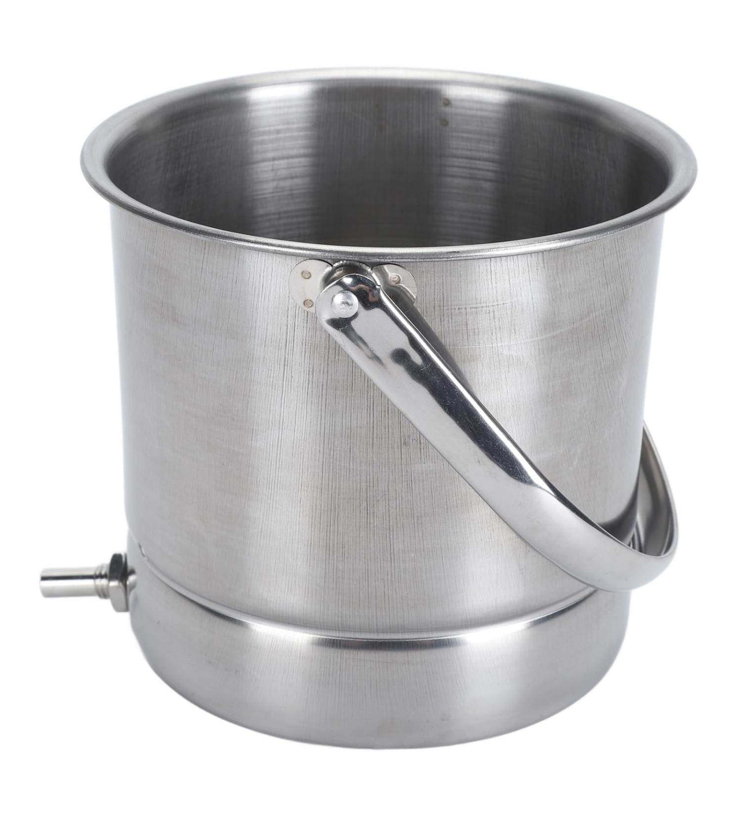 1.6L Stainless Steel Enema Bucket Kit - Rust Resistant Easy Installation Ideal for Colon Cleansing & Multiple Enema Types - Buy Internationally - Buy Online on GoSupps.com