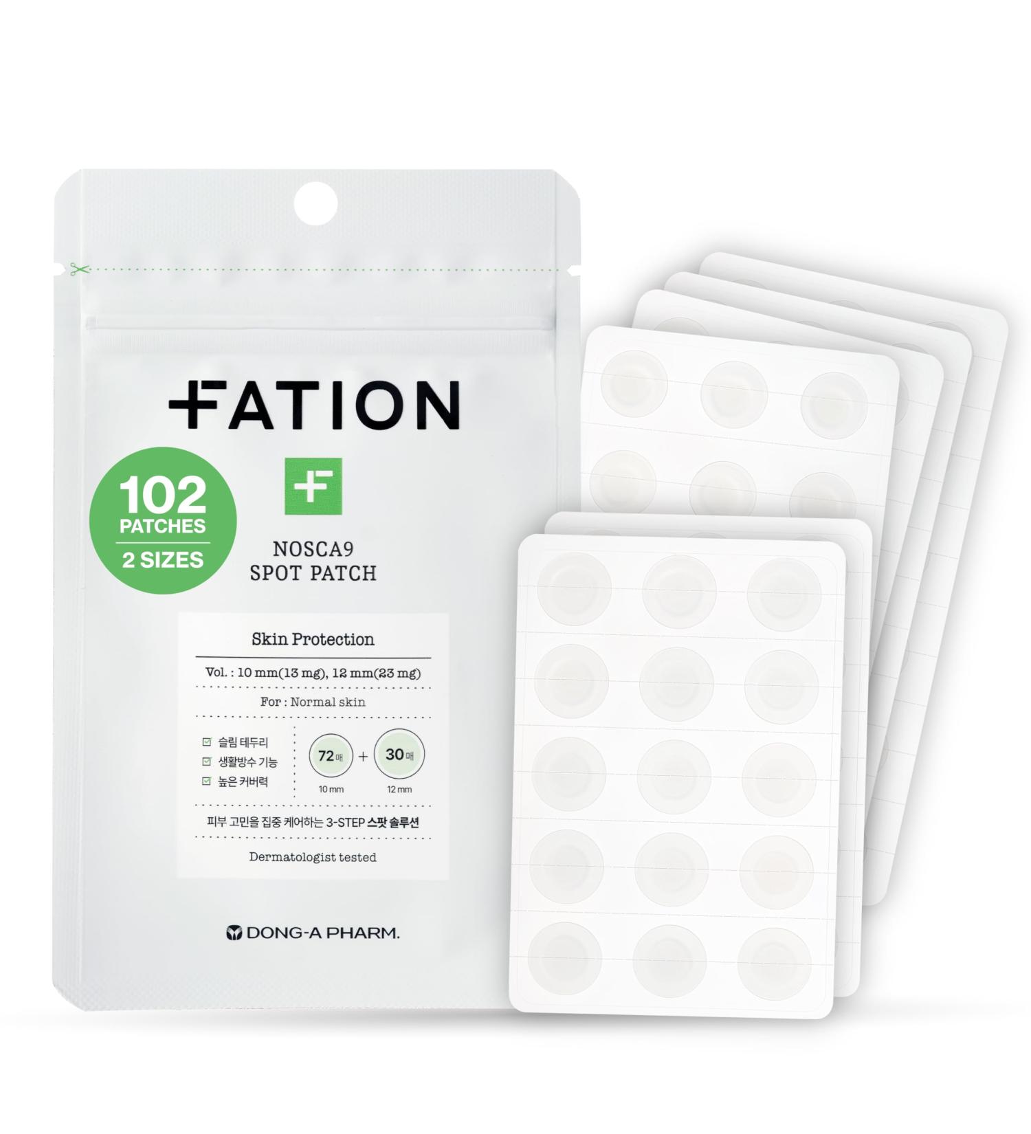 NOSCA9 Hydrocolloid Pimple Patches - Ultra-Slim Salicylic Acid & Niacinamide Spot Treatment | 72 + 30 EA Korean Acne Patches for Maximum Coverage - Buy Online on GoSupps.com