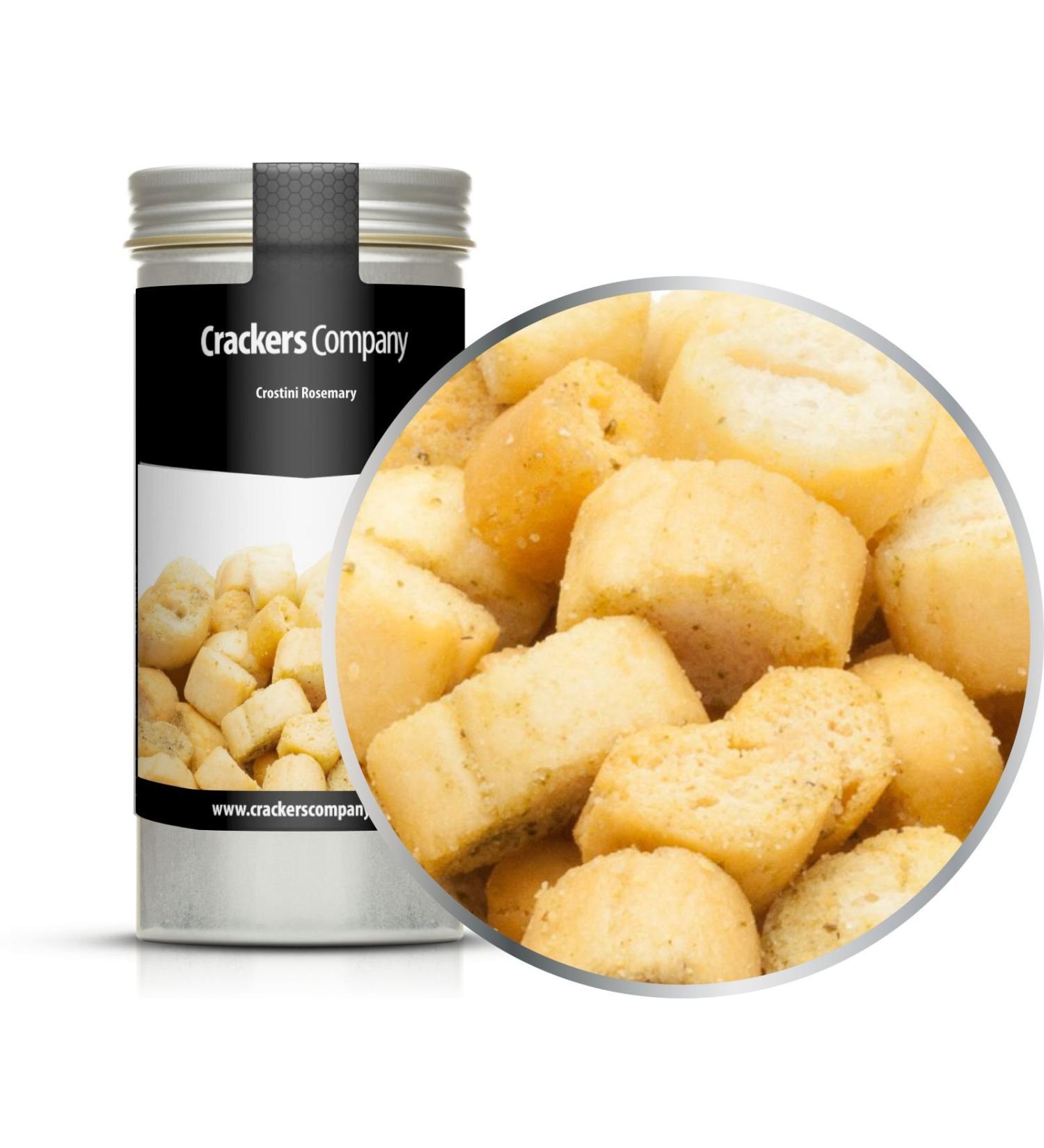 x 35g rosemary croutons bread cubes vegetarian vegan and lactose-free for salad soup snacks 5 x 35g in ALU tin (175g)