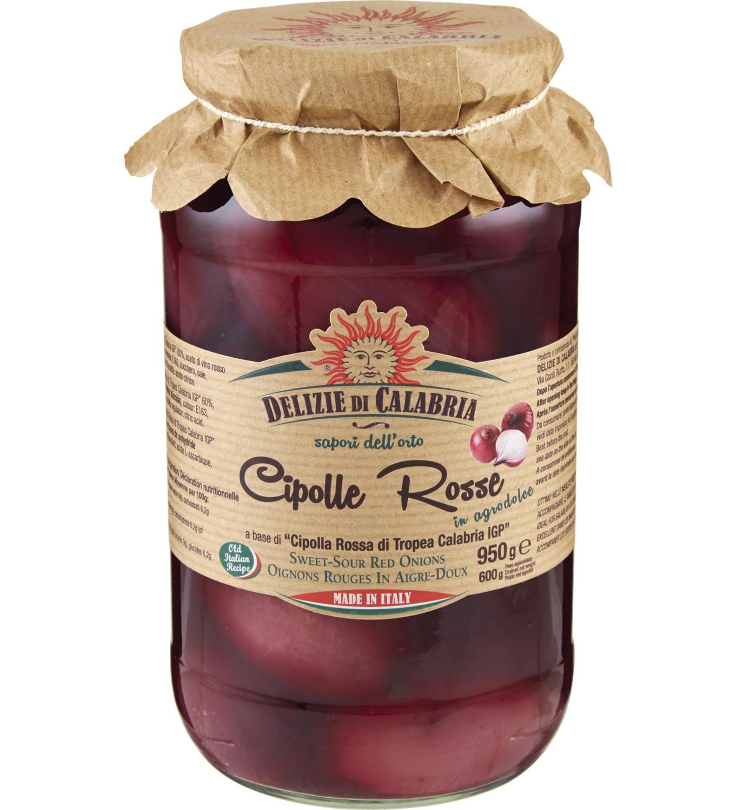  Delizie di Calabria DELIZIE DI CALABRIA - Red Agrodoline Balls with Red Wax from Tropeine I.G.P. CALABRIA - 950 g - Buy Online on GoSupps.com