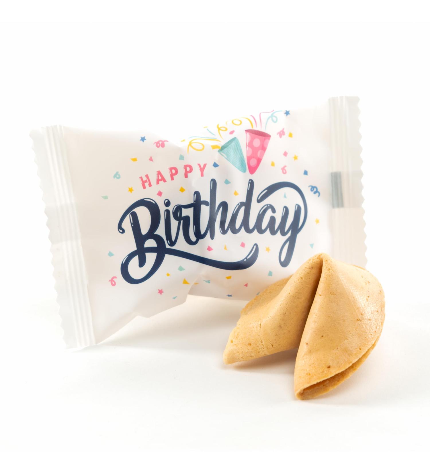 Happy Birthday Cookies | Lucky Treat | 25 Pieces of Birthday Happiness | Perfect Guest Gift | Lovingly Crafted Messages - Buy Online on GoSupps.com