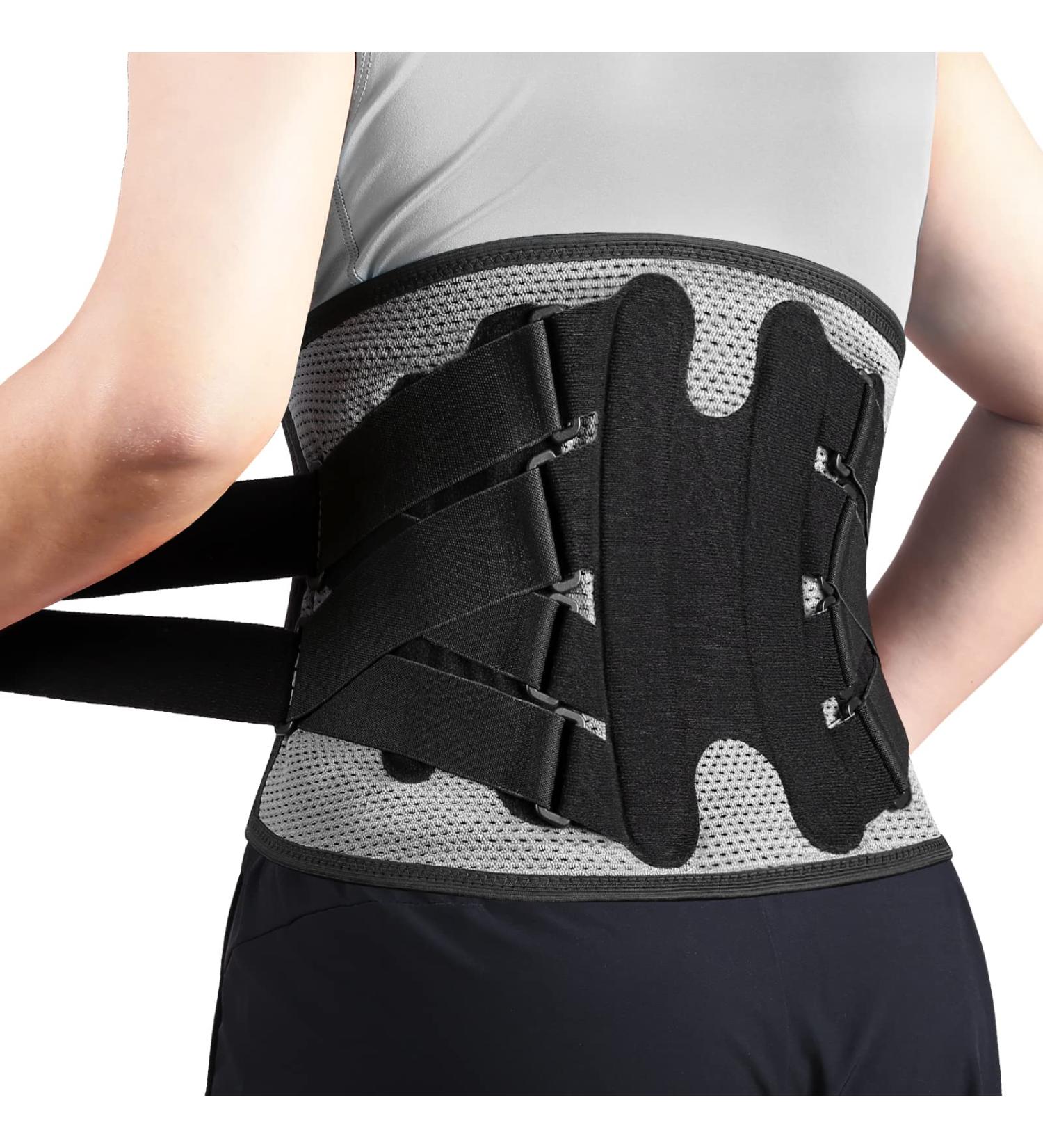NEENCA Adjustable Back Support Brace for Pain Relief - FSA/HSA Approved | Lumbar Support for Herniated Disc Sciatica & Scoliosis - International Shipping Available - Buy Online on GoSupps.com