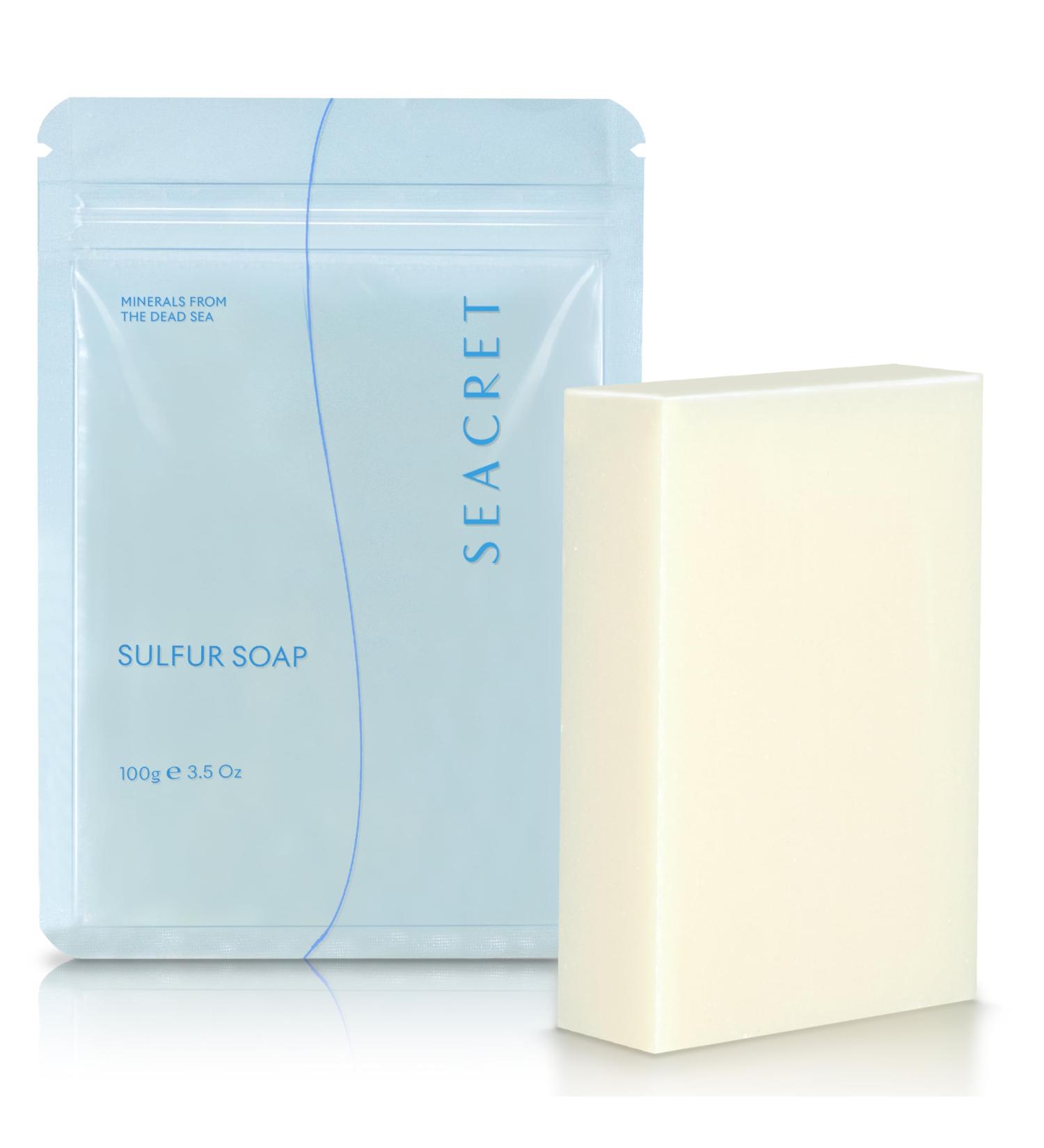SEACRET Sulfur Soap Bar for Face & Body | Nature-Powered Sulfur Cleanser for Radiant Skin | Sulfur Skin Care Solution - Buy Online on GoSupps.com