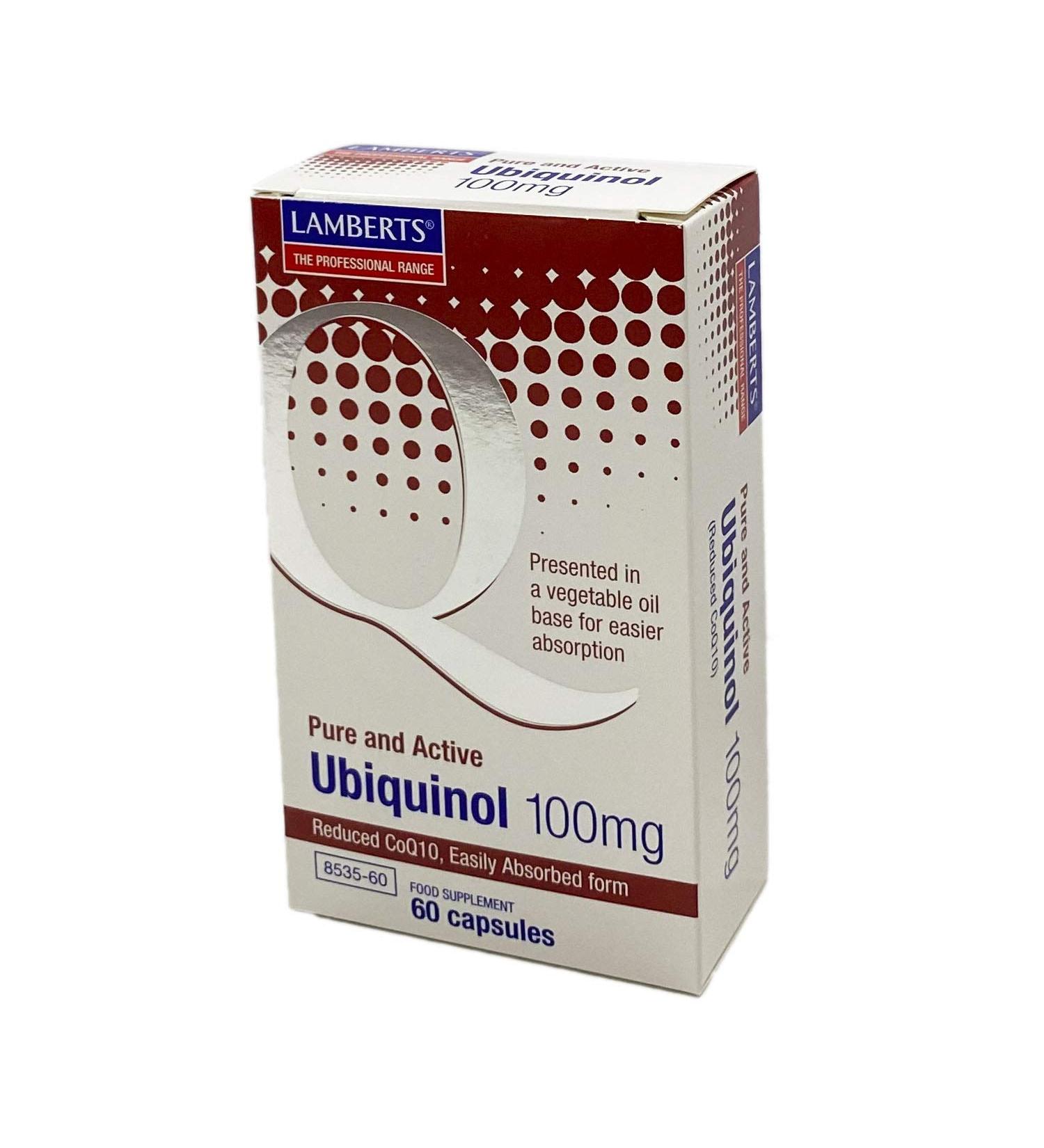 Buy Lamberts Ubiquinol 100mg - Coenzyme Q10 Softgels - 60 Count | Fast International Shipping - Buy Online on GoSupps.com