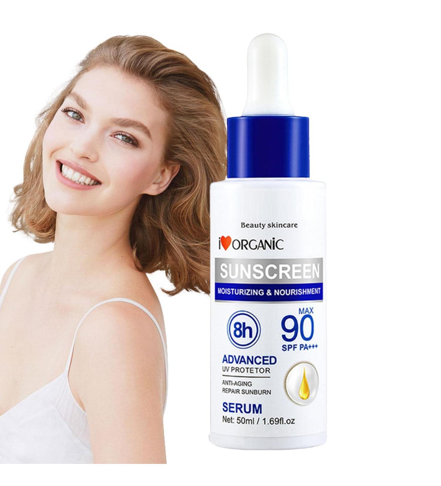 Sun Serums - Face Sun Cream SPF 90 Skin Protection Vitamin E Face Serums 50ml for Face and Body Sysdisen - Buy Online on GoSupps.com