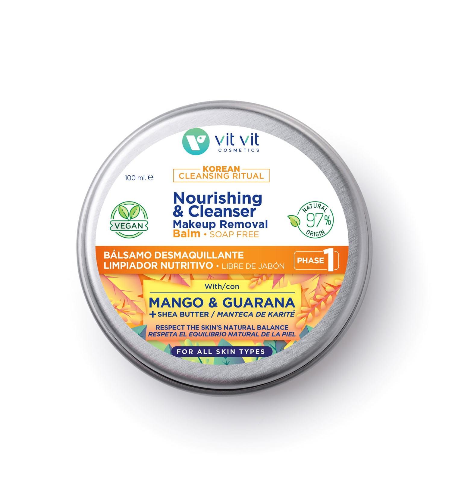  VIT VIT Nourishing cleansing balm 100ml vegan 97% natural ingredients makeup cleansing balm double cleansing facial oil balm Korean Cleansing Ritual Vit Vit Cosmetics - Buy Online on GoSupps.com