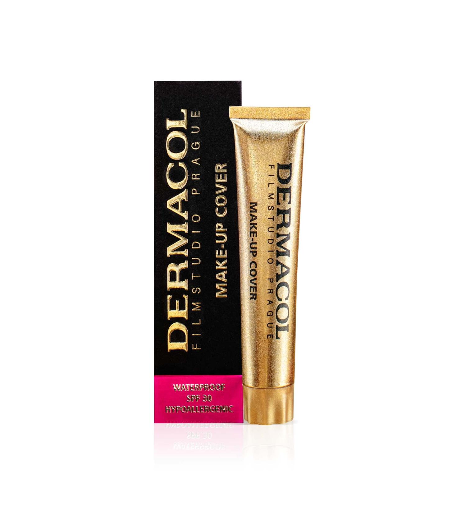 Dermacol Full Coverage Foundation - Matte Liquid Makeup with SPF 30 | Waterproof for Oily Skin & Acne | Long-Lasting 30g - Color 225 - Buy Online on GoSupps.com
