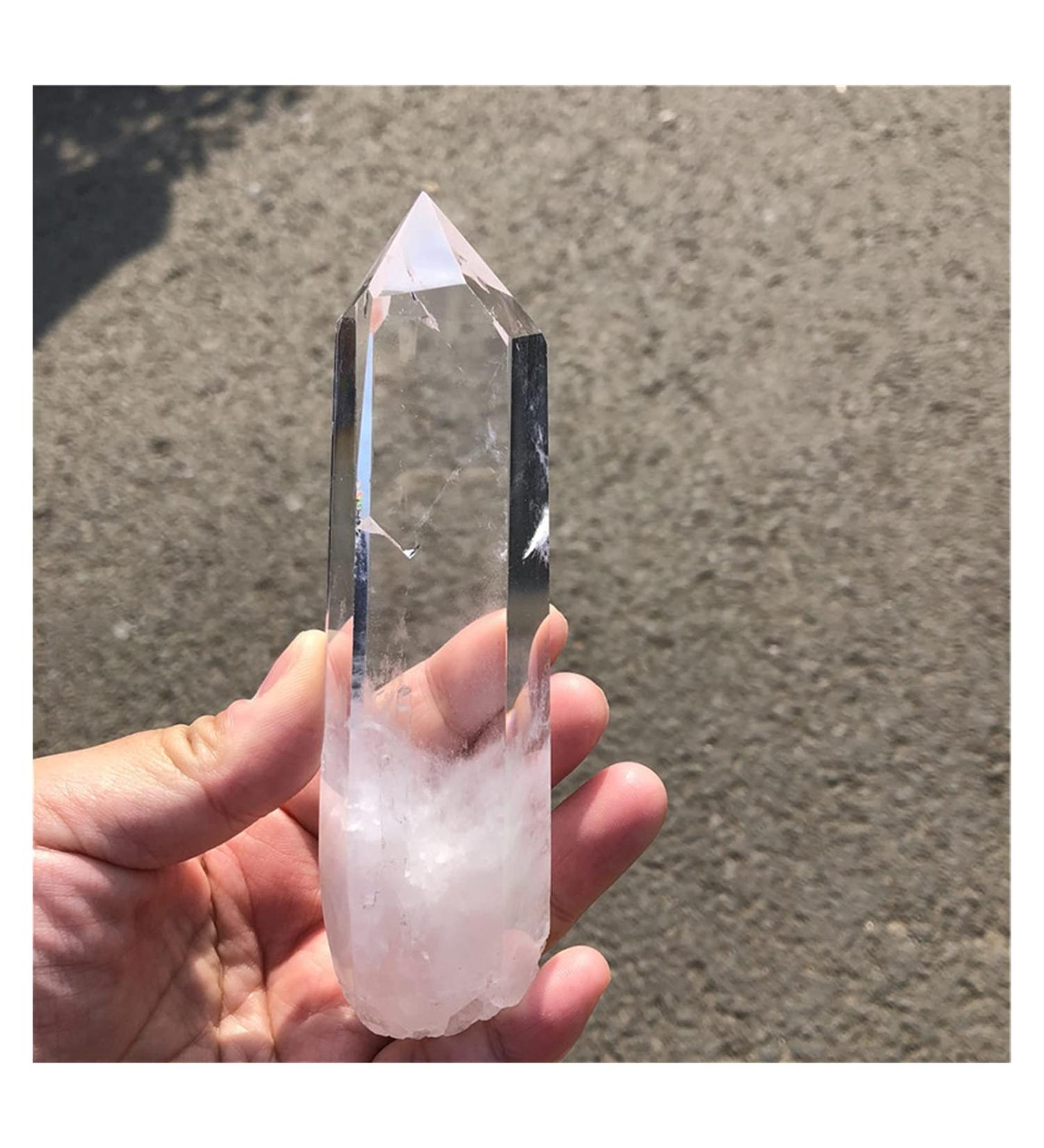Natural Crystal Rough Large Clear Seed Quartz Natural Point Cluster Crystal Rough Natural Luster (Size : 300 340g) - Buy Online on GoSupps.com