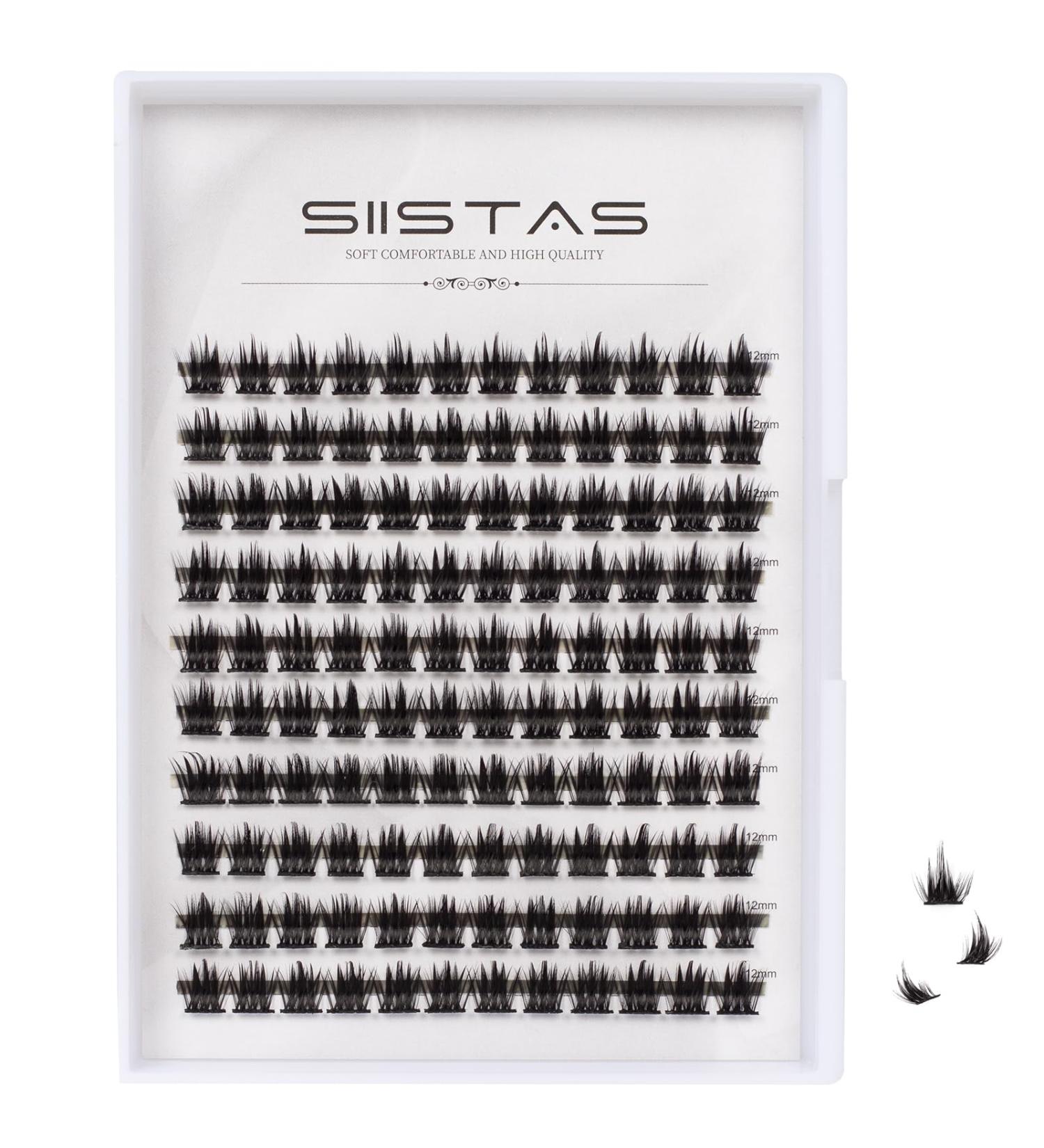 D Curl Individual Cluster Lashes 12mm - DIY Eyelash Extensions for Personal Makeup - Soft False Lashes for Natural & Mega Styles - W10#(12mm) - Buy Online on GoSupps.com