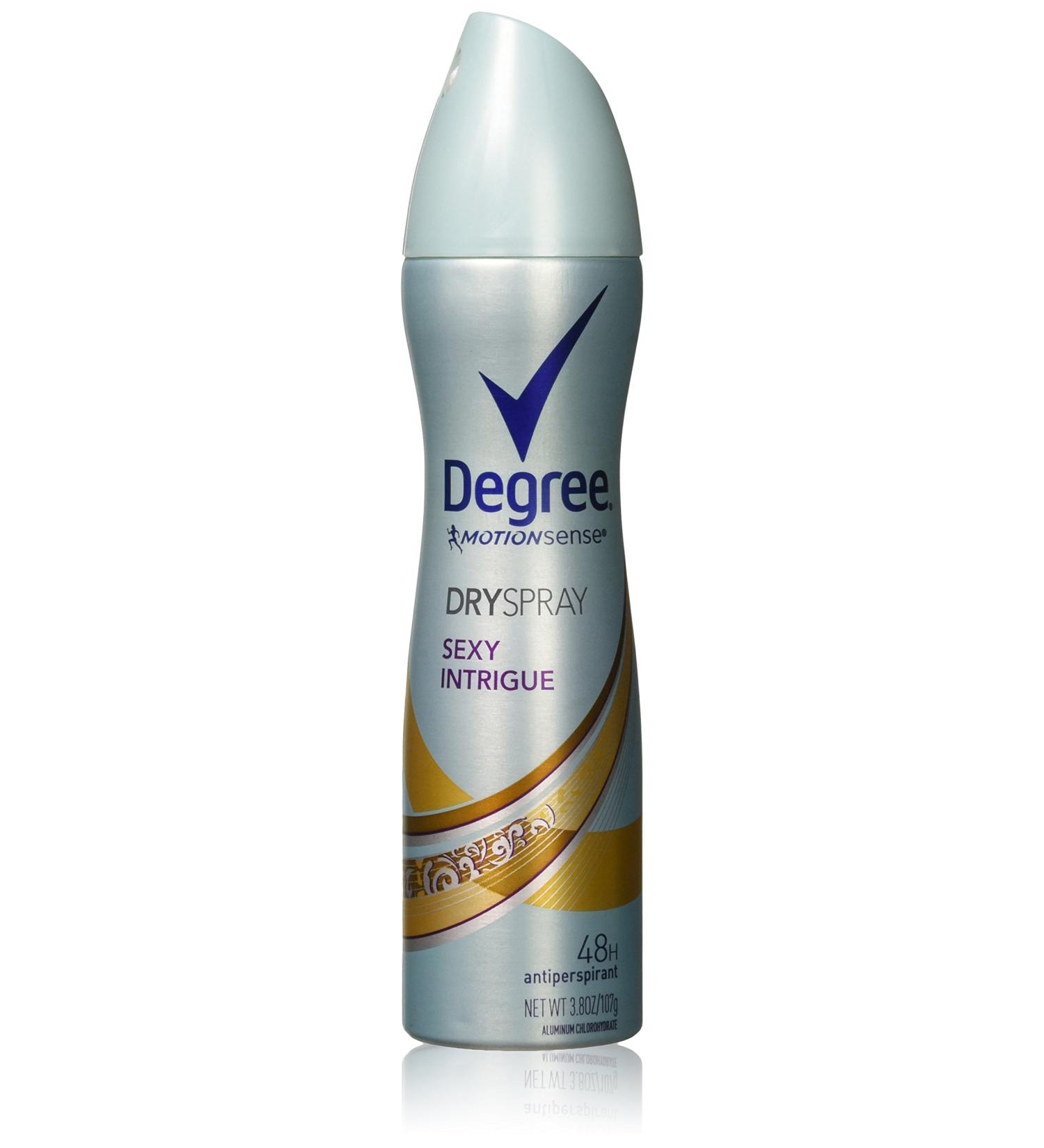 Degree MotionSense Dry Spray Antiperspirant Sexy Intrigue 3.8 oz (Pack of 2)