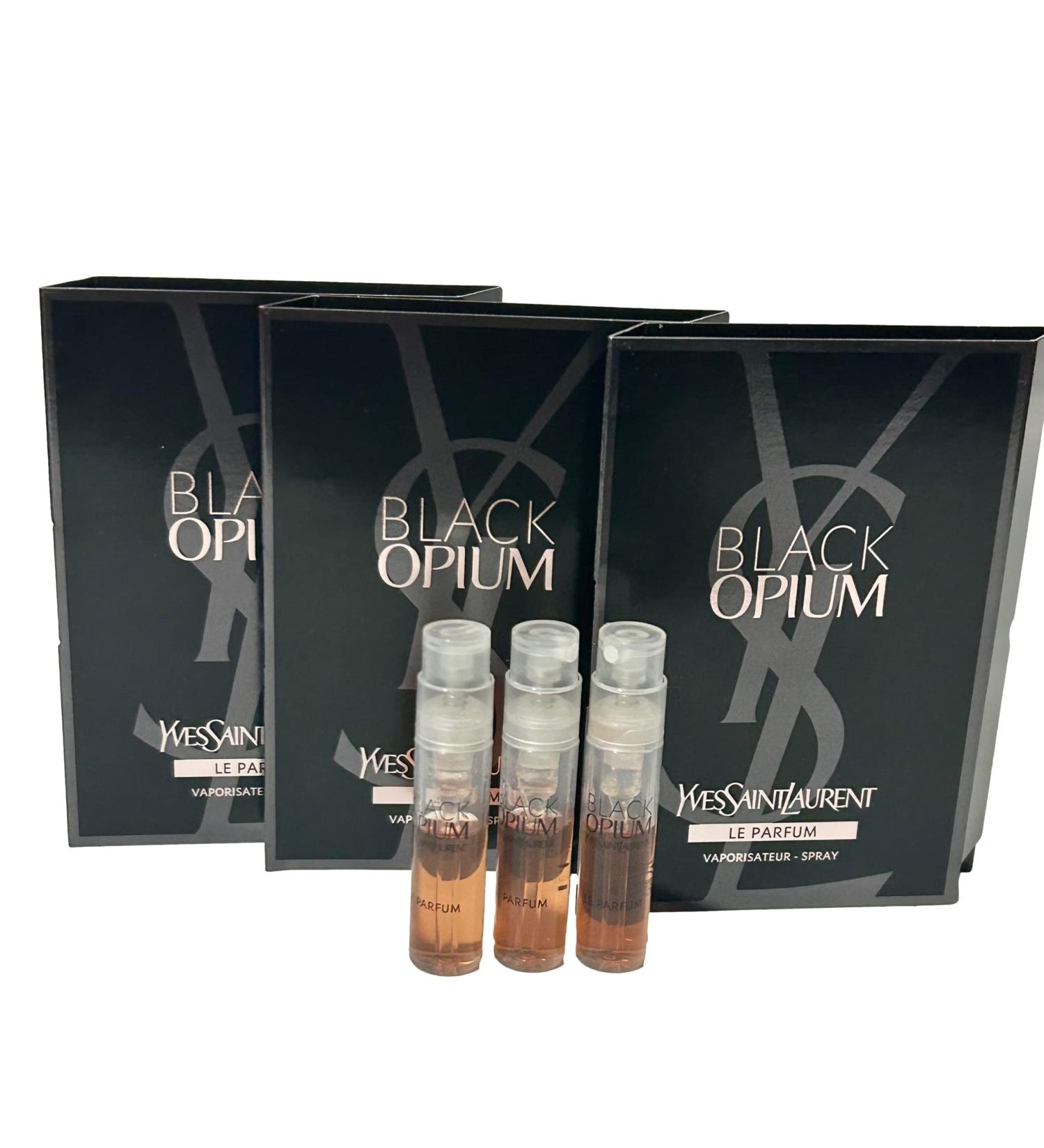 YVES SAINT LAURENT YSL Black Opium LE PARFUM Sample Women Perfume 1.2 ml / 0.04 oz - set of 3 - Buy Online on GoSupps.com