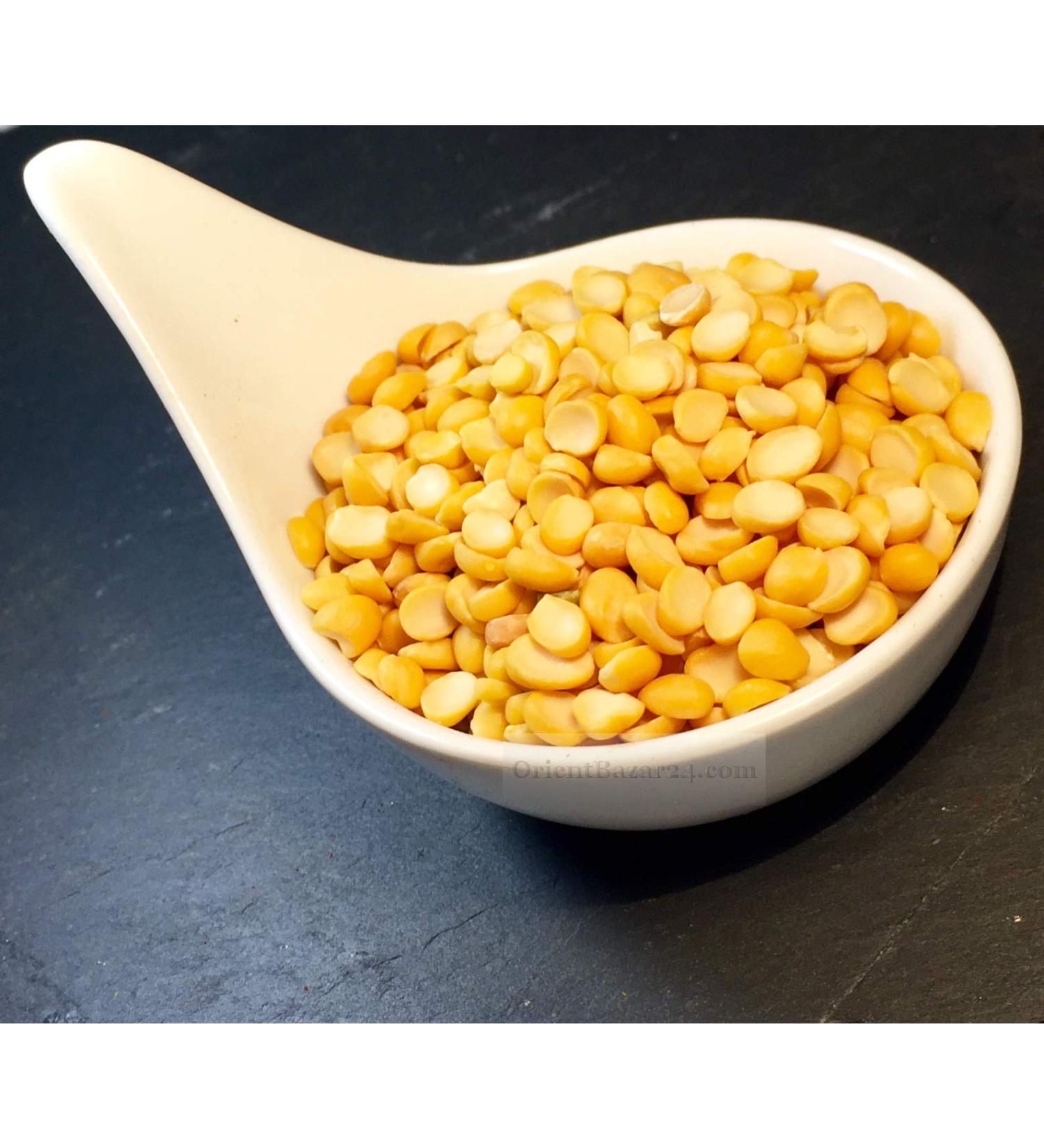 Khanum Khanuma Yellow Split Peas from Azarshahr - 500g | Premium Quality for Cooking & Baking | International Shipping - Buy Online on GoSupps.com
