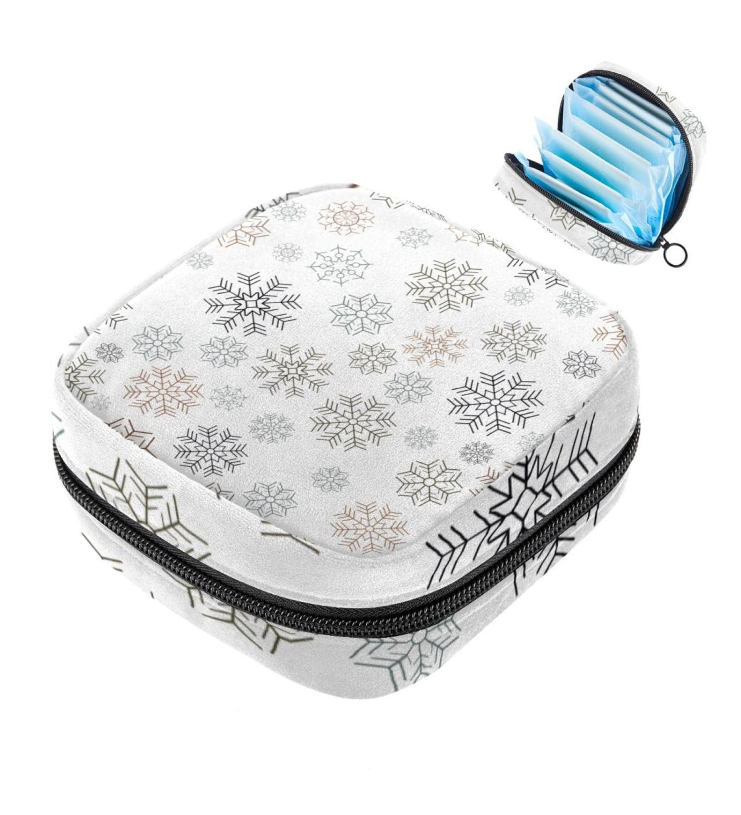 Women's Portable Snowflake Binding Storage Bags for Menstrual Products & Bandages | Multi-Colored Organizer for School & Office - Buy Online on GoSupps.com
