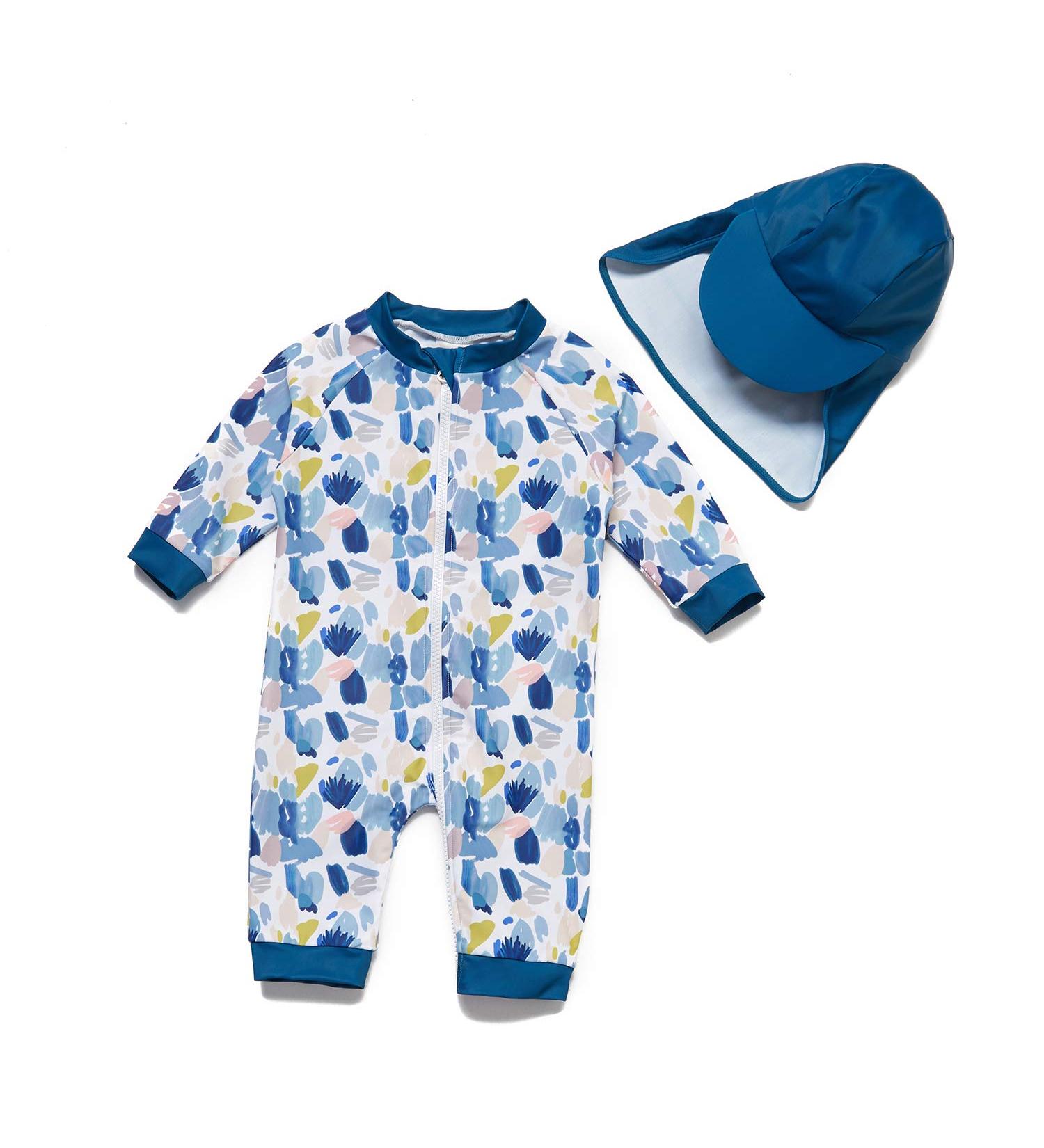 BONVERANO Baby Boys Swimsuit 24 Months Graffiti | Toddler Bathing Suit with UPF 50+ Sun Protection - Buy Online on GoSupps.com