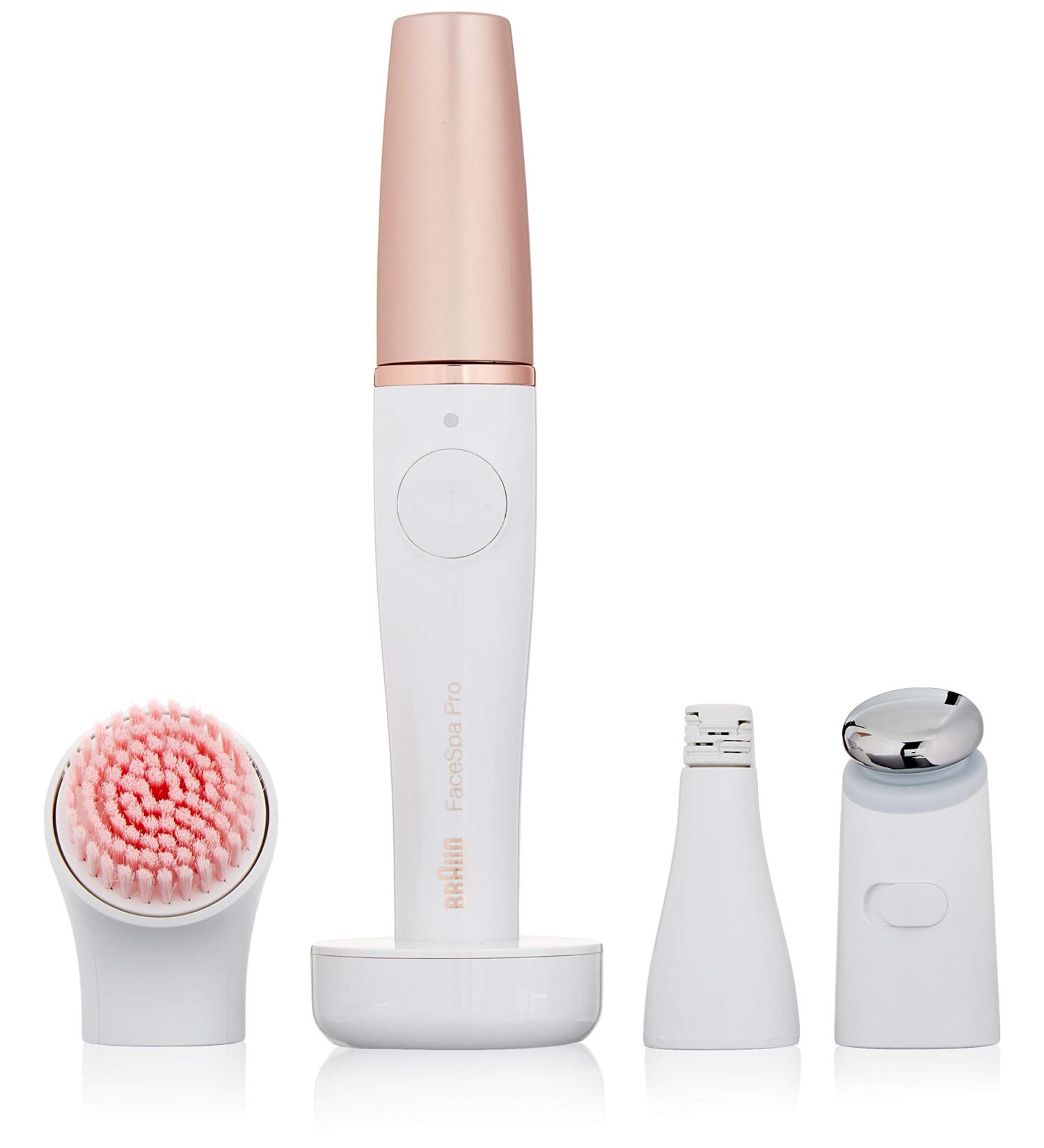 Braun FaceSpa Pro SE 911 | 3-in-1 Facial Epilator, Cleanser & Toner | Salon Beauty System | Rechargeable & Cordless | White/Bronze - Buy Online on GoSupps.com