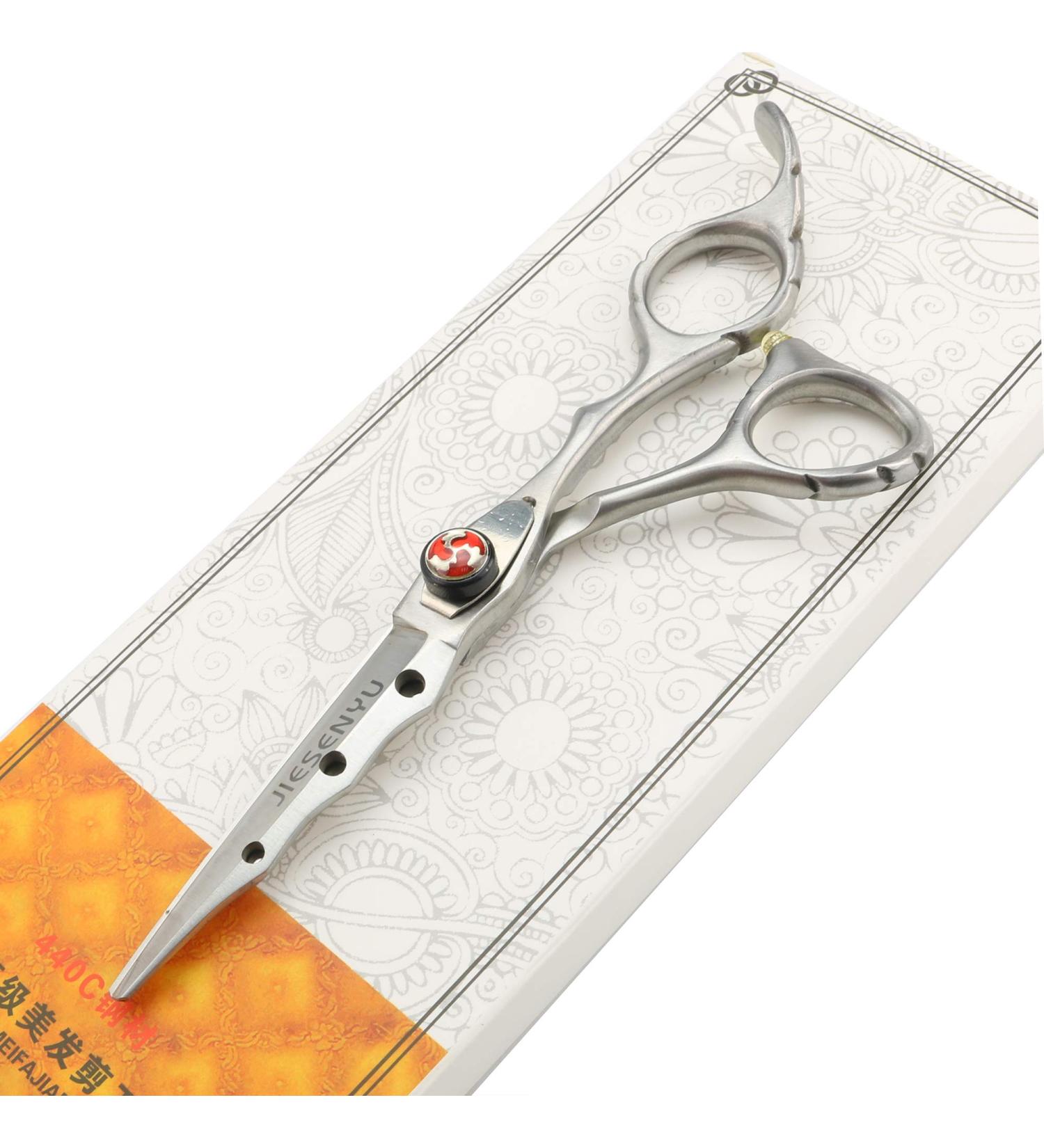 High-grade silver 6.0-inch hairdressing scissors with screws Convenient and durable Comfortable and easy to use scissors Professional hair scissors (cutting scissors) - Buy Online on GoSupps.com