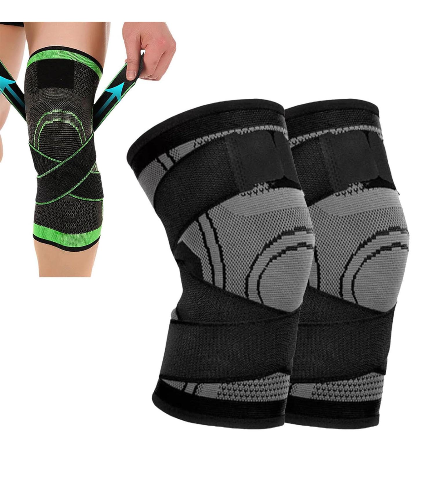 Hutena Pro Knee Brace Support - Compression Sleeve for Men & Women X-Large Black | Ideal for Running & Fitness - Buy Online on GoSupps.com