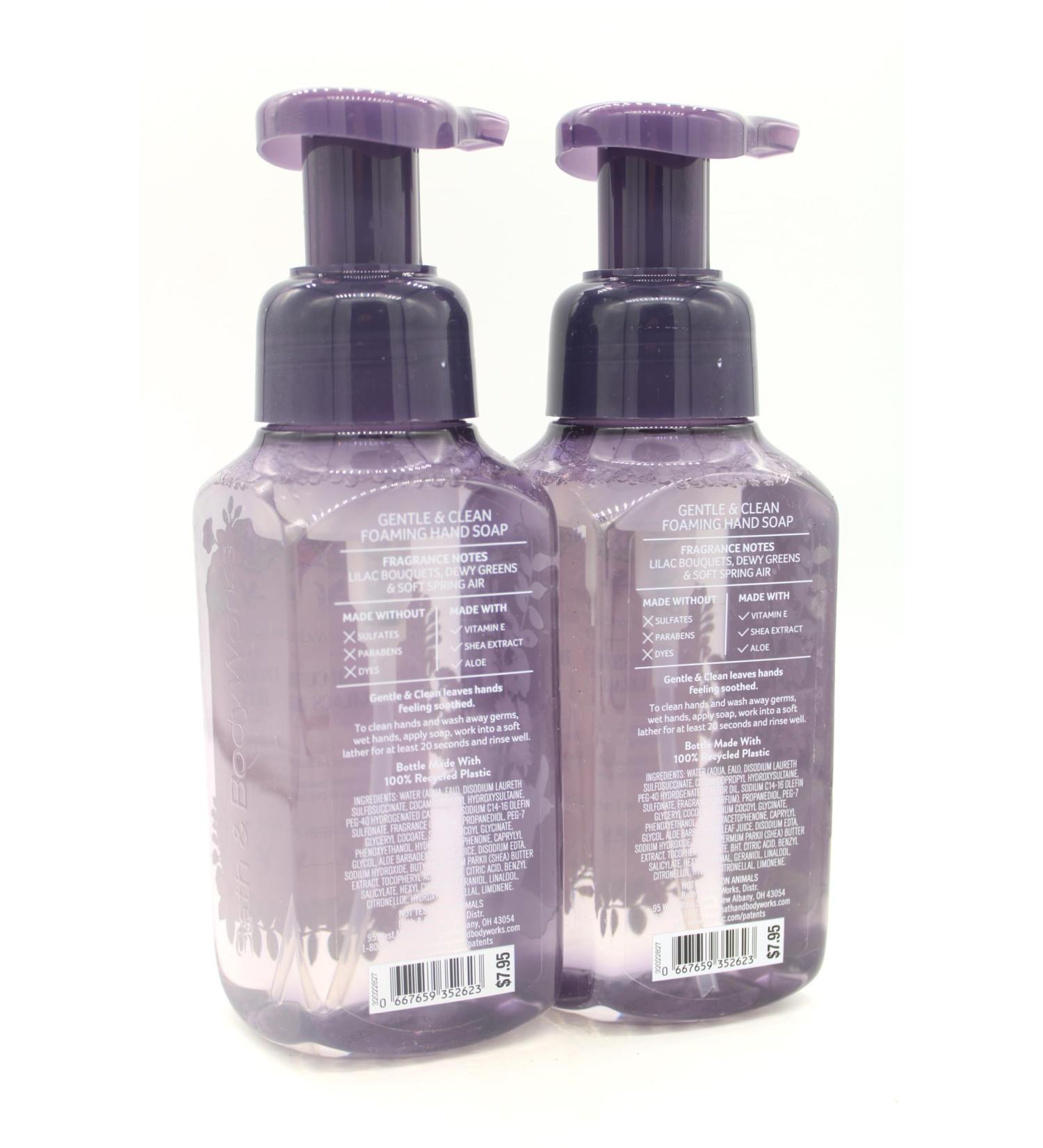 Fresh Cut Lilacs Bath and Body Gentle Foaming Hand Soap 8.75 fl oz each 2 pack