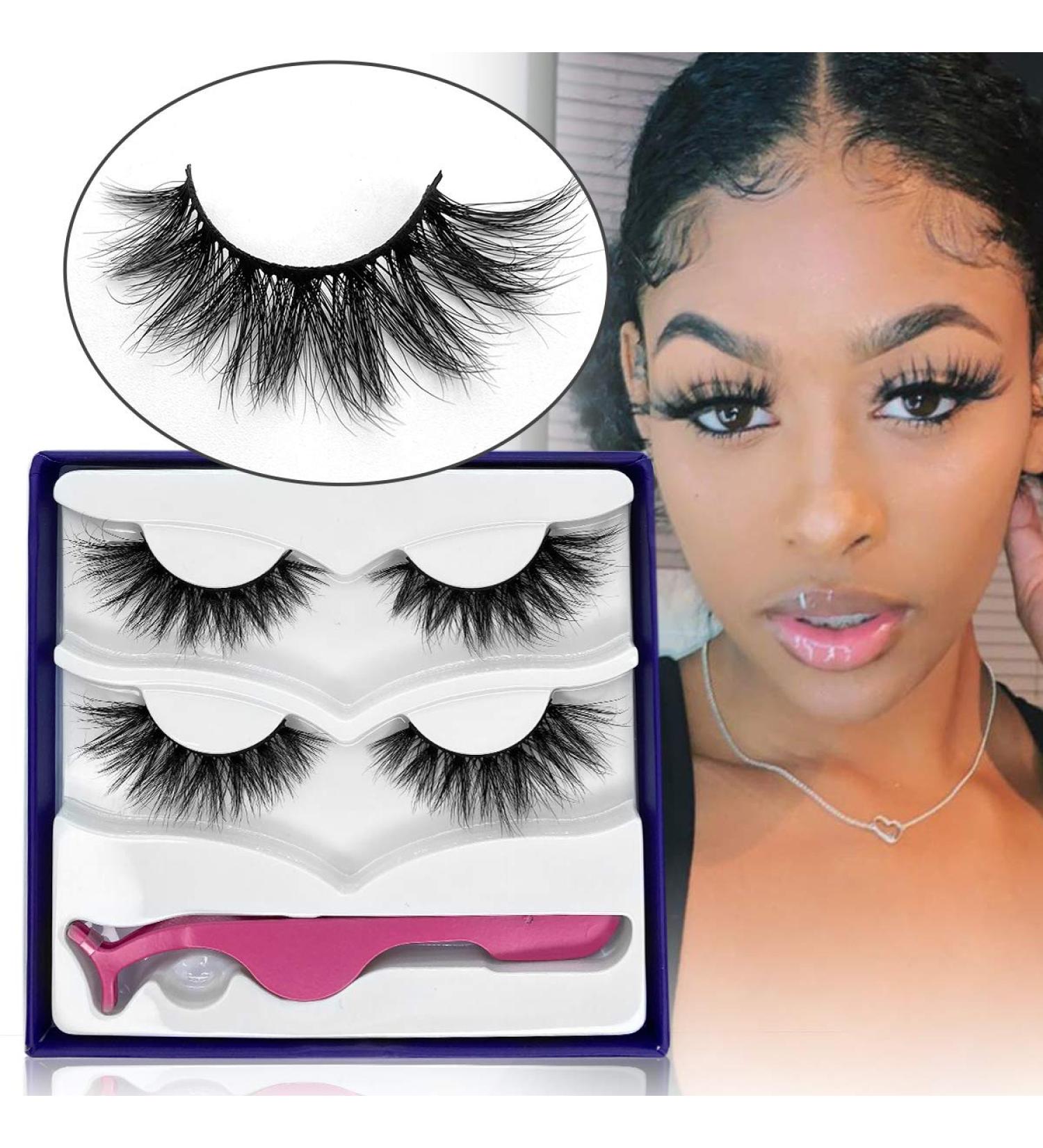 SWINGINGHAIR 3D Mink False Eyelashes 17mm Medium - Banana Natural (2 Pairs) - Buy Online on GoSupps.com