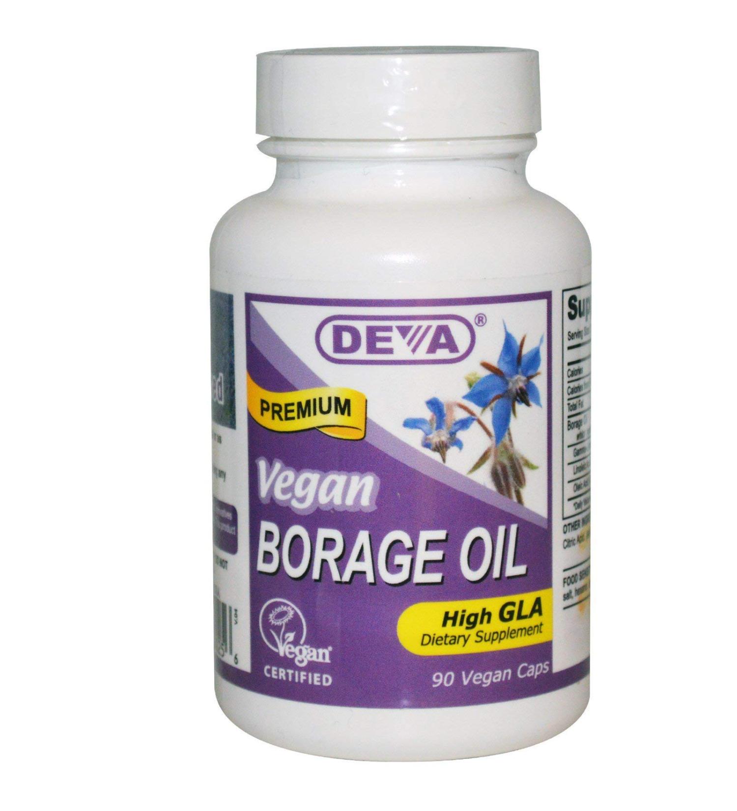 Deva Vegan Borage Oil - 500 Mg - 90 Vcaps