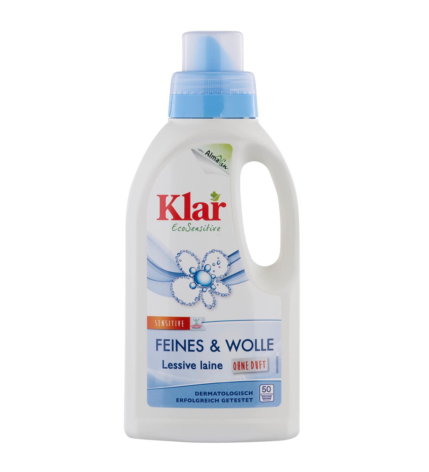 Clearly Fine & Wool Detergent 500ml | Fragrance-Free Eco-Friendly for Sensitive Fibers | 50 Washes | Ideal for Allergy Sufferers - Buy Online on GoSupps.com