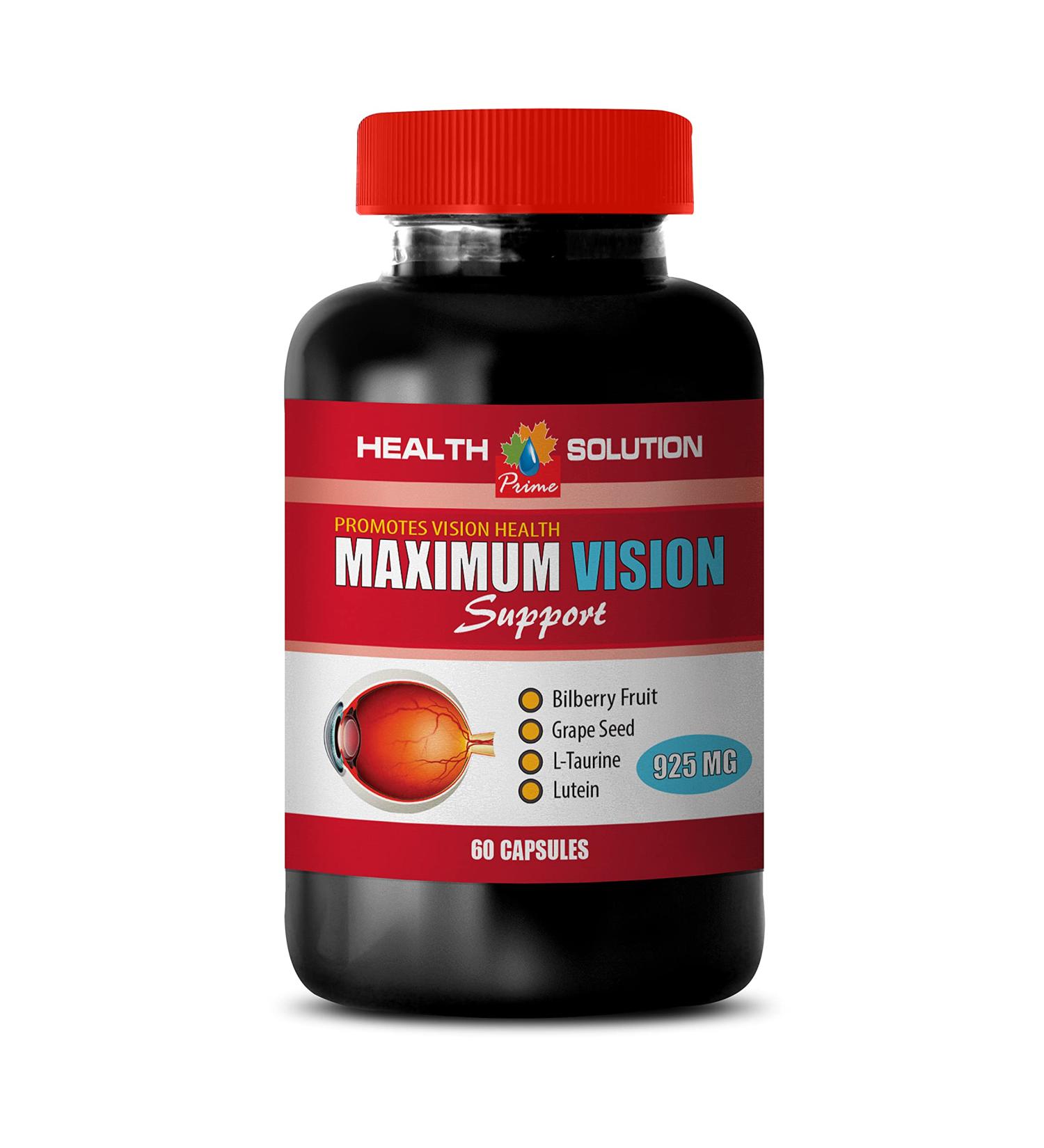 Eye Vitamins with Lutein & Bilberry - Maximum Vision Support - Promotes Vision Health - Lutein herba Vision - 1 Bottle 60 Capsules - Buy Online on GoSupps.com