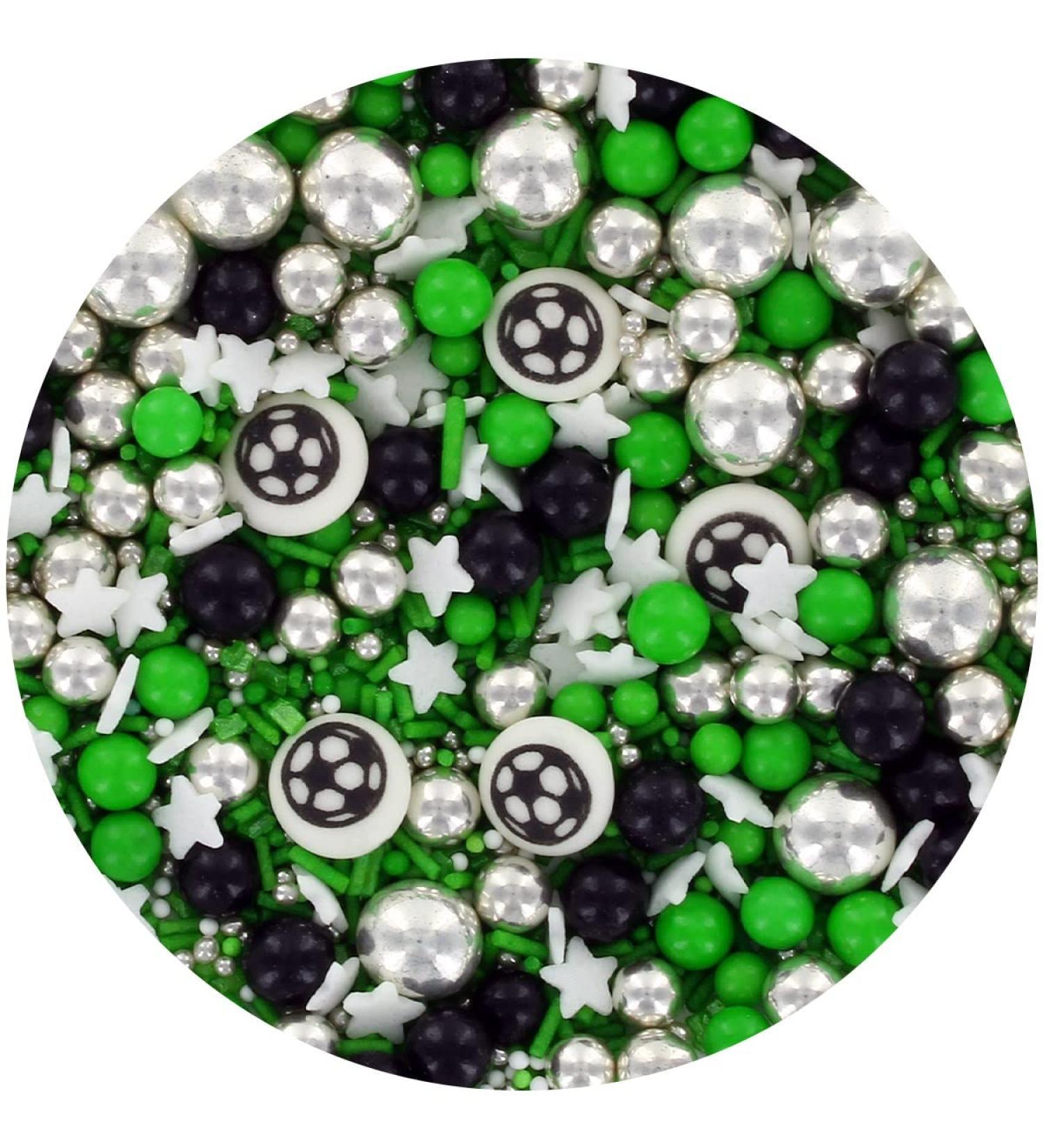 Purple Cupcakes Sprinkles Mix - FOOTBALL MANIA - Cake and Cupcake Sprinkles for Birthdays Weddings and all occassions