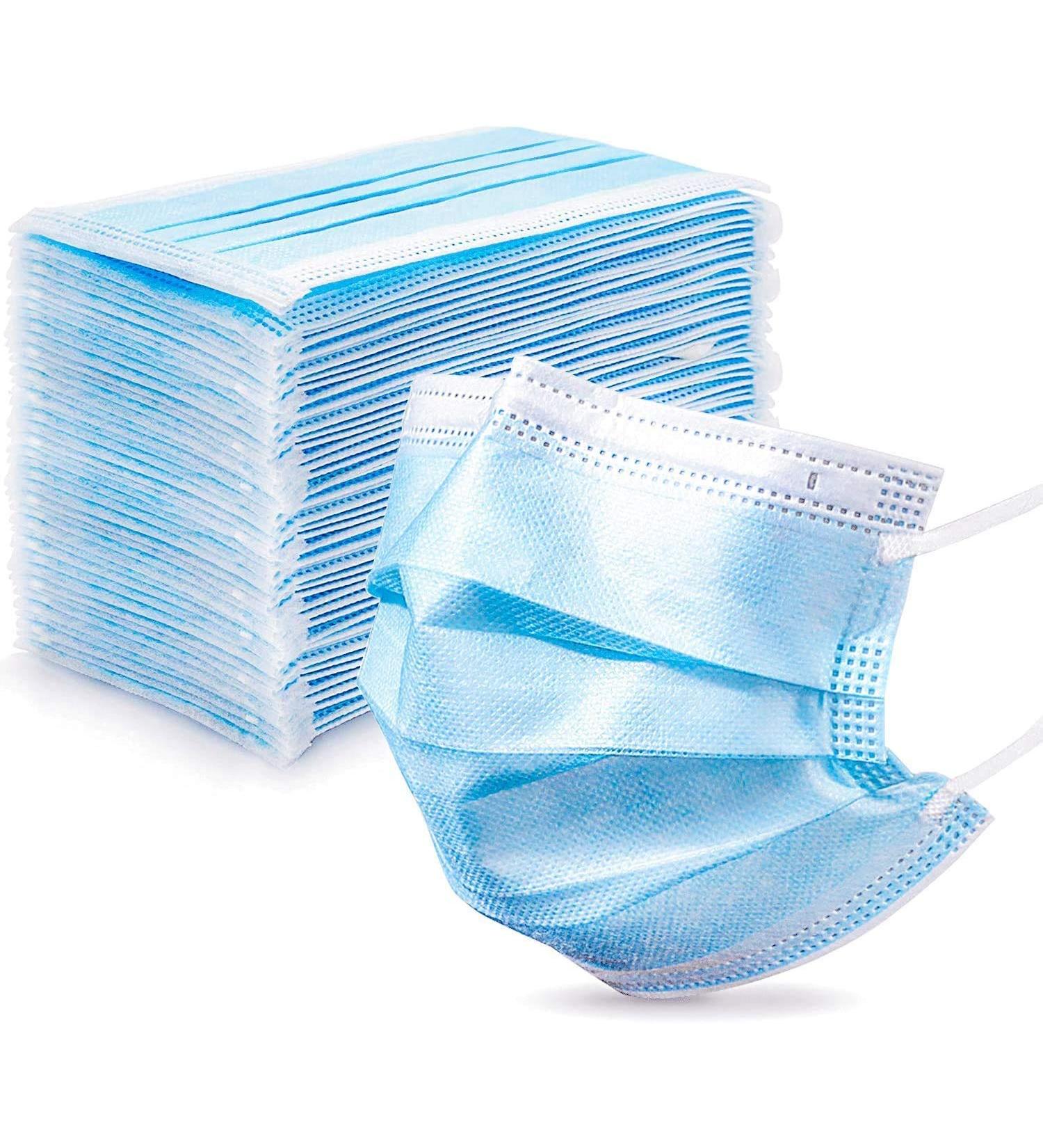 Icoolio OP Masks - Disposable Medical Mouth & Nose Protection - 50 Pieces Blue Face Masks for Optimal Safety - Buy Online on GoSupps.com