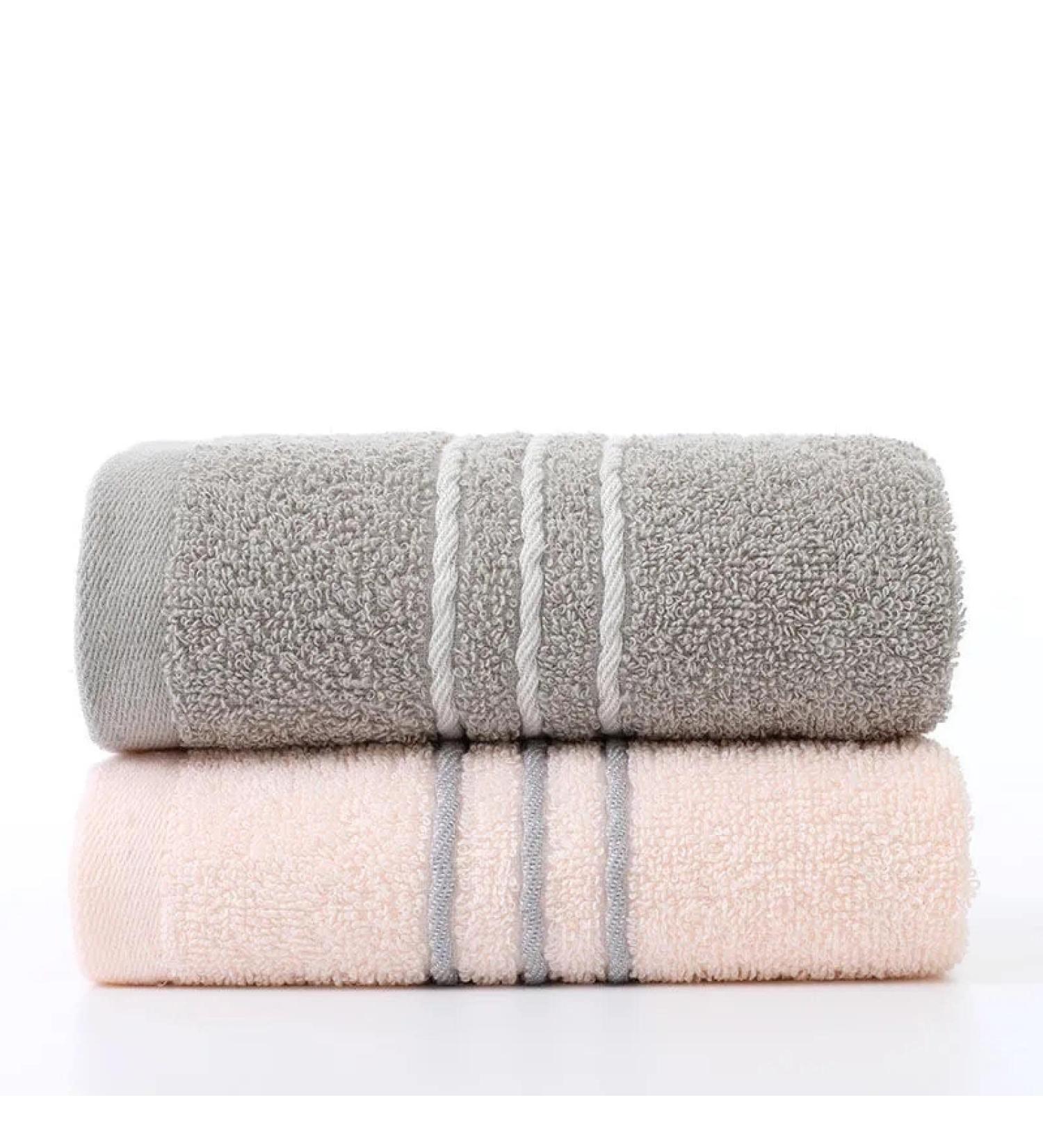 Premium Thick Cotton Towels for Facial Cleaning | Soft Absorbent Lint-Free | Set of 3 (2 Pieces) Ideal for Adults & Bathing - Buy Online on GoSupps.com