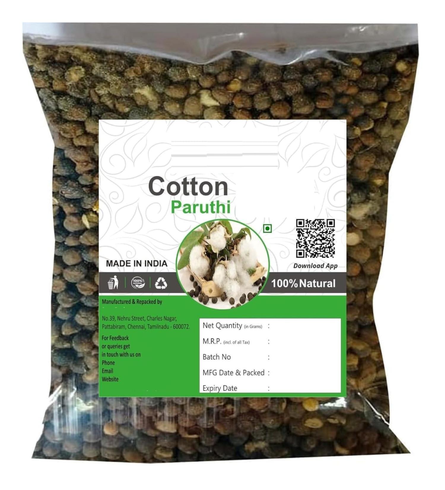 Pack of 1 Paruthi - 3.52Ounce / 100Gm - Cotton - Buy Online on GoSupps.com