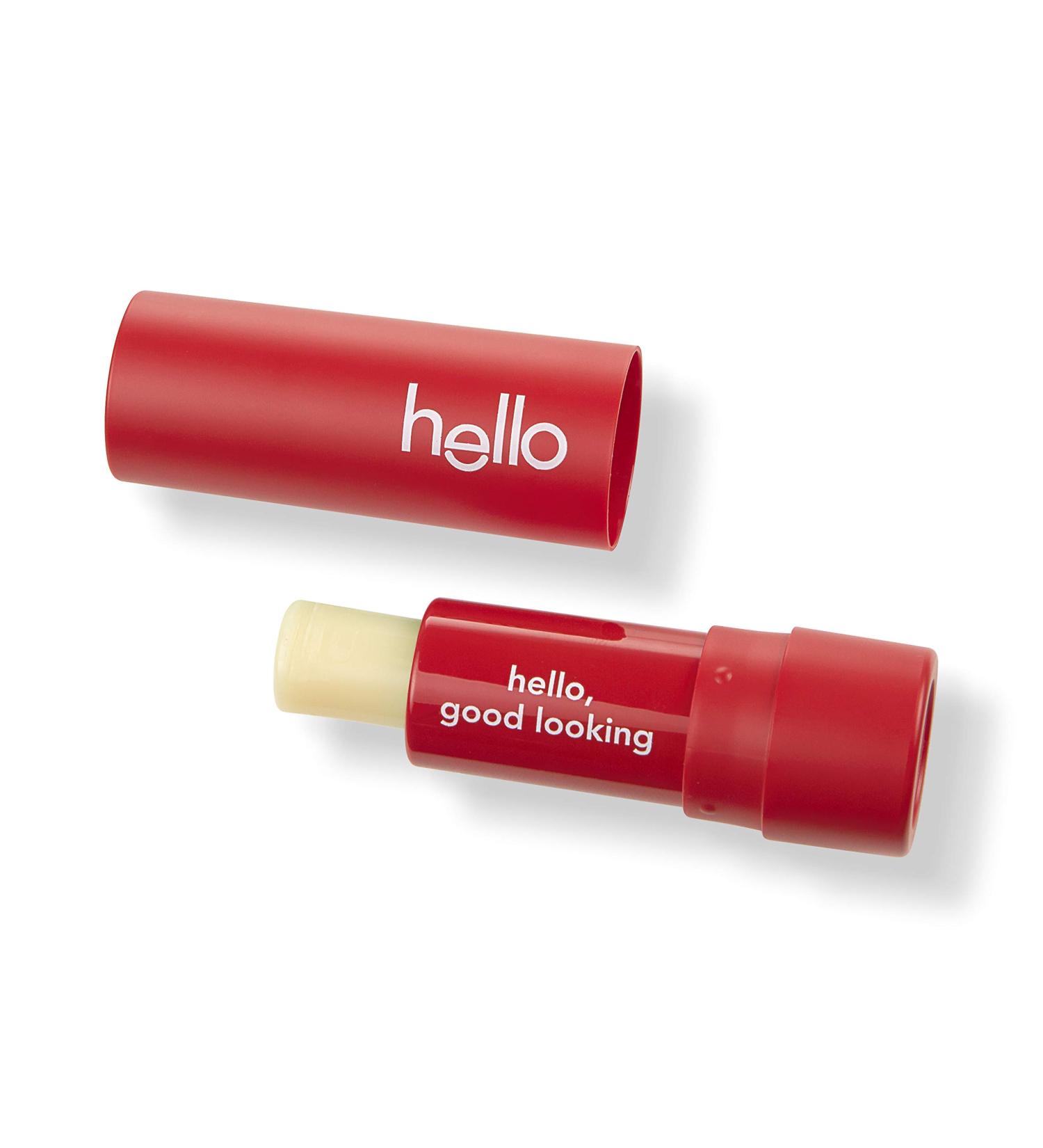 Hello Moisturizing Vegan Lip Balm Strawberry Beeswax Free Petrolatum Free and Parabens Free 0.15 Ounce 1 Pack - Buy Online on GoSupps.com