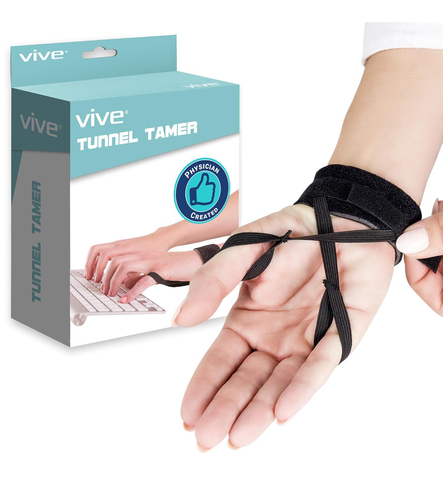 Vive Wrist Wraps for Carpal Tunnel - Pain Relief & Support Brace for Left/Right Hand - Compression Band for Arthritis Typing Sports & Work - Buy Online on GoSupps.com