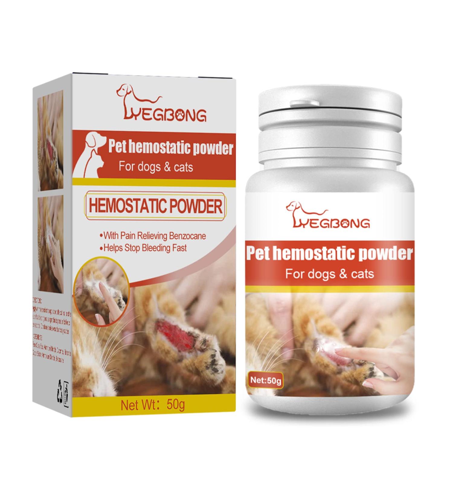 Pet Skin Care Powder Treatment Fast-Acting Blood Stop Powder For Pets 50g Pet Wound Repair Powder Wound Healing Styptic Powder For Dogs And Cats - Buy Online on GoSupps.com