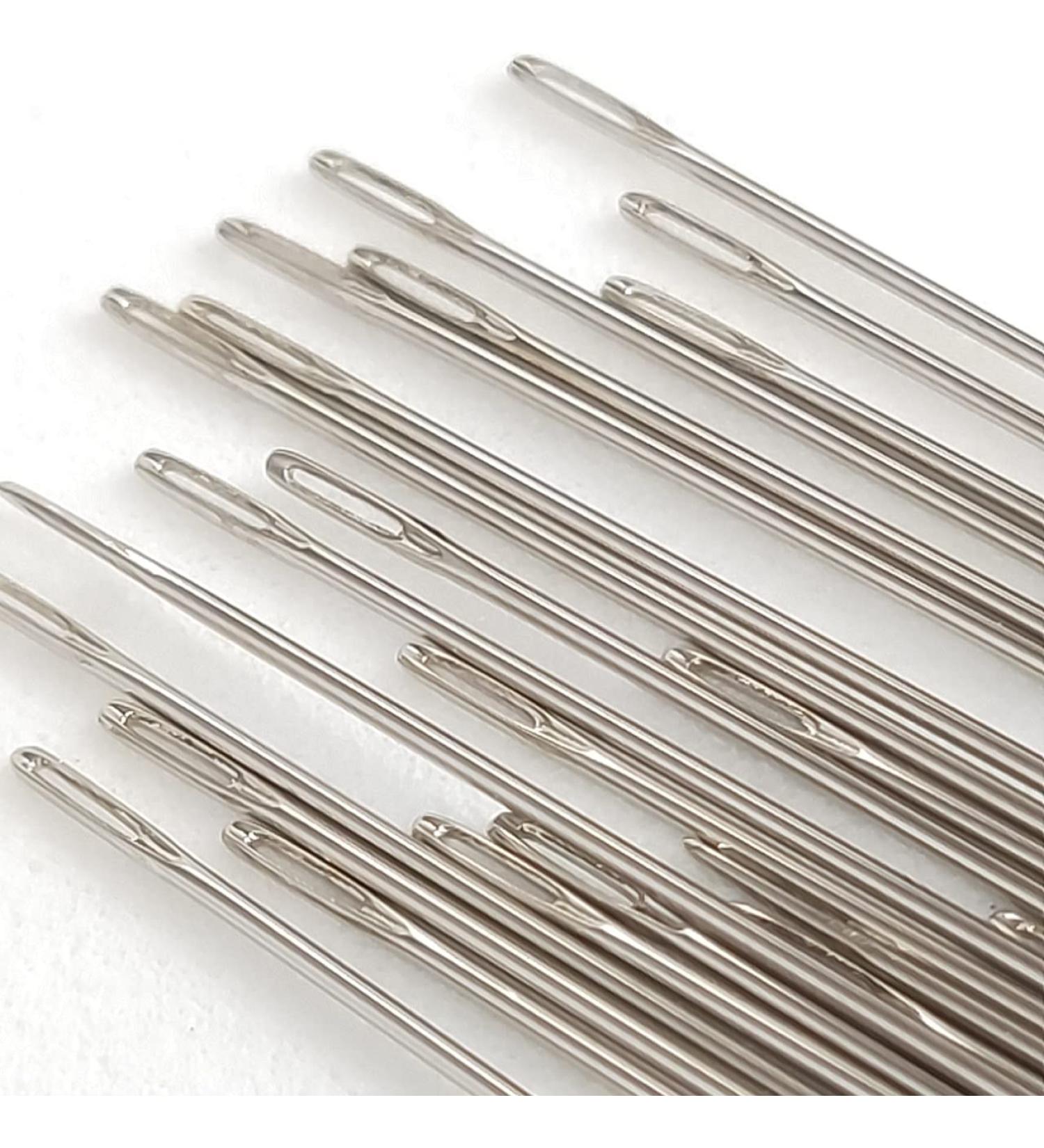 Littledream 100 Pcs No.9 Sewing Needles Kit | 2-Inch Long Straight Sharp Needles for Hand Embroidery, Quilting, Cross Stitch, Beading | Craft Lampwork Silver Needles - Buy Online on GoSupps.com