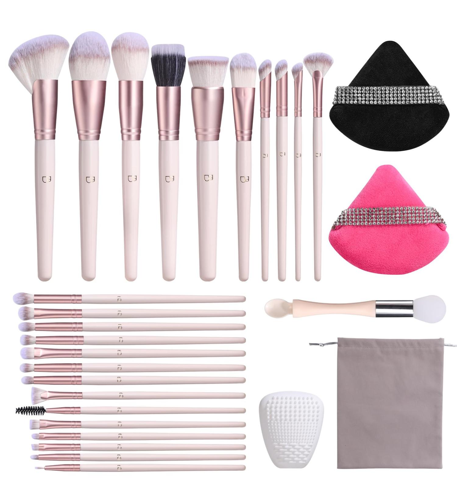BS-MALL Premium Synthetic Makeup Brush Set - Foundation Concealers & Eye Shadows - Pink Gift Set for Flawless Beauty - Buy Online on GoSupps.com