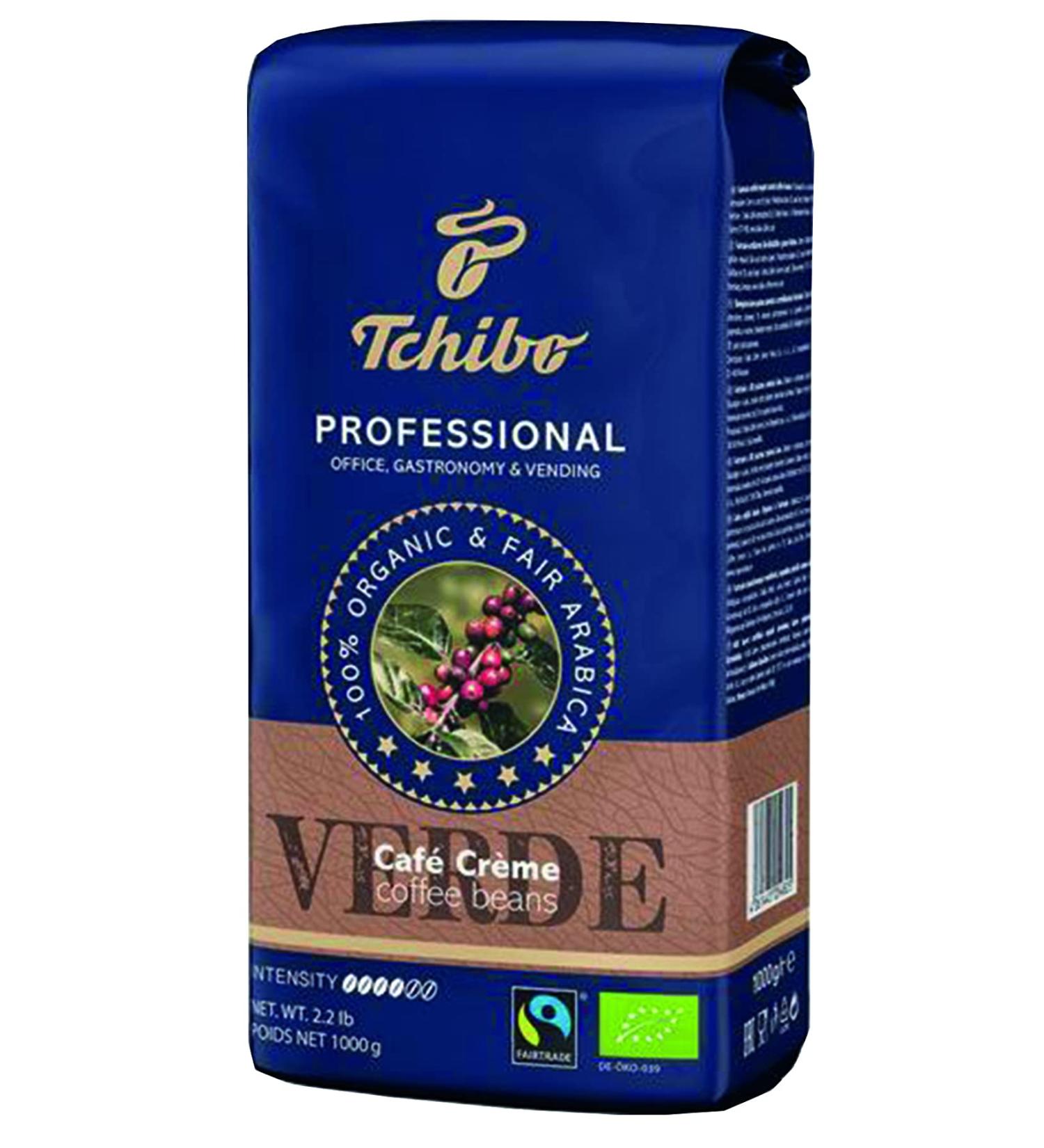 Tchibo Tchibo Professional Caffe Cr me Vert 1 kg whole coffee beans organic Fairtrade 100% Arabica