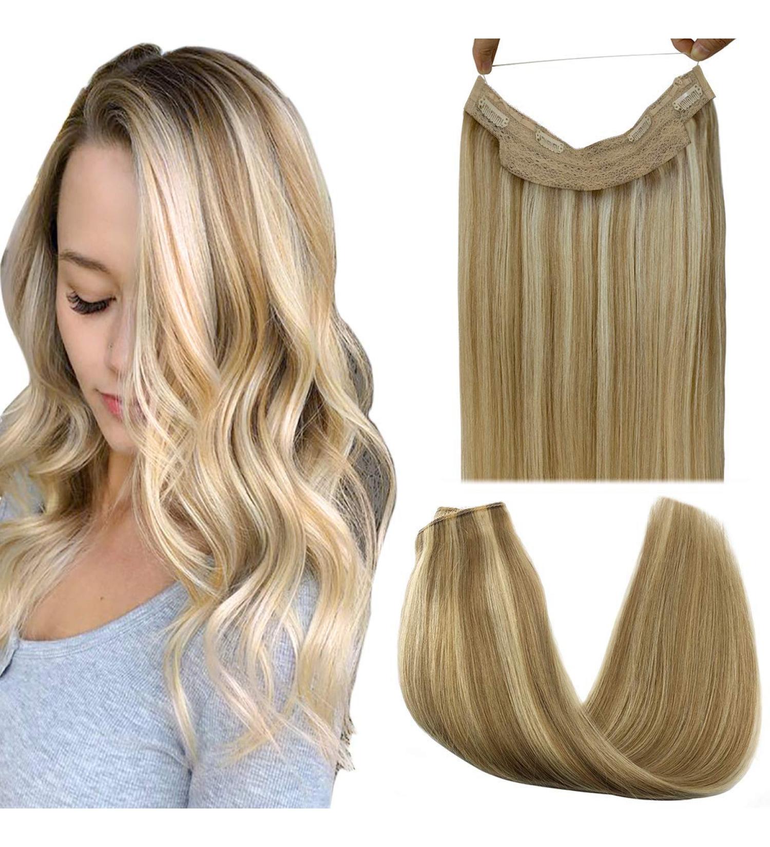 GOO GOO Human Hair Extensions 12 Inch Light Blonde Highlighted Golden P16/22 - Buy Online on GoSupps.com