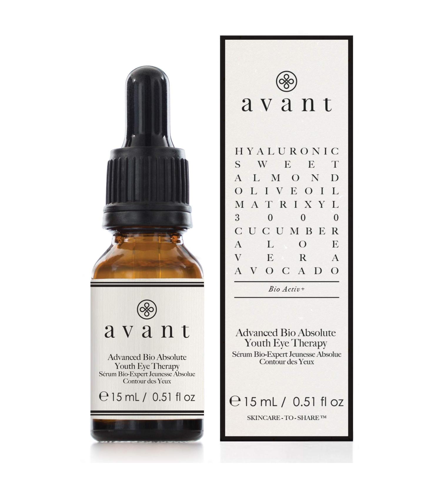 Avant Anti-Aging Organic Eye Serum - Invigorating Youth Eye Therapy | 15ml - International Shipping Available - Buy Online on GoSupps.com
