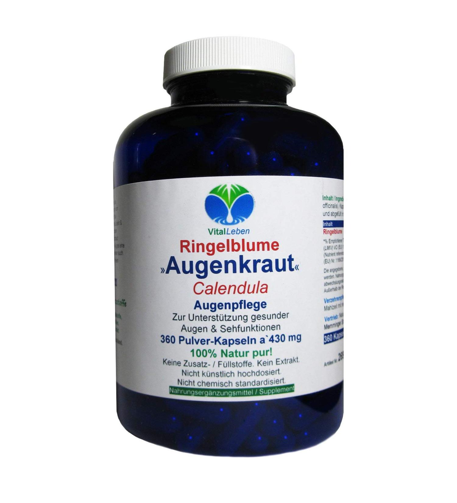 Buy Eye Herb Ring Flower 360 Capsules | Lutein & Zeaxanthin Vital Complex for Eye Care | Pure Nature - No Additives - Buy Online on GoSupps.com