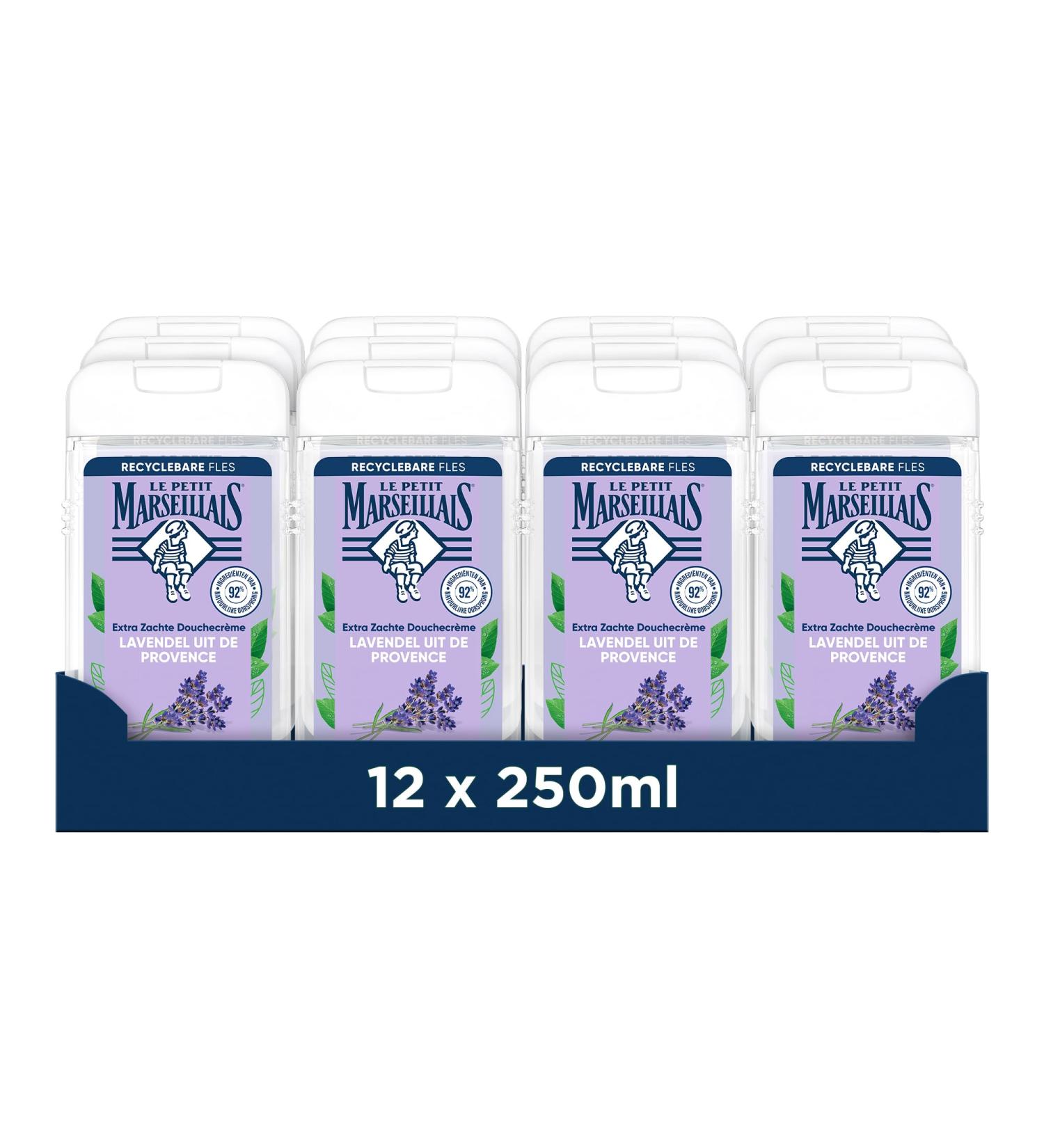 Kenvue Brands LLC Le Petit Marseillais extra soft shower cream lavender from Provence pH neutral for the skin and dermatologically tested 12x250 ml - Buy Online on GoSupps.com