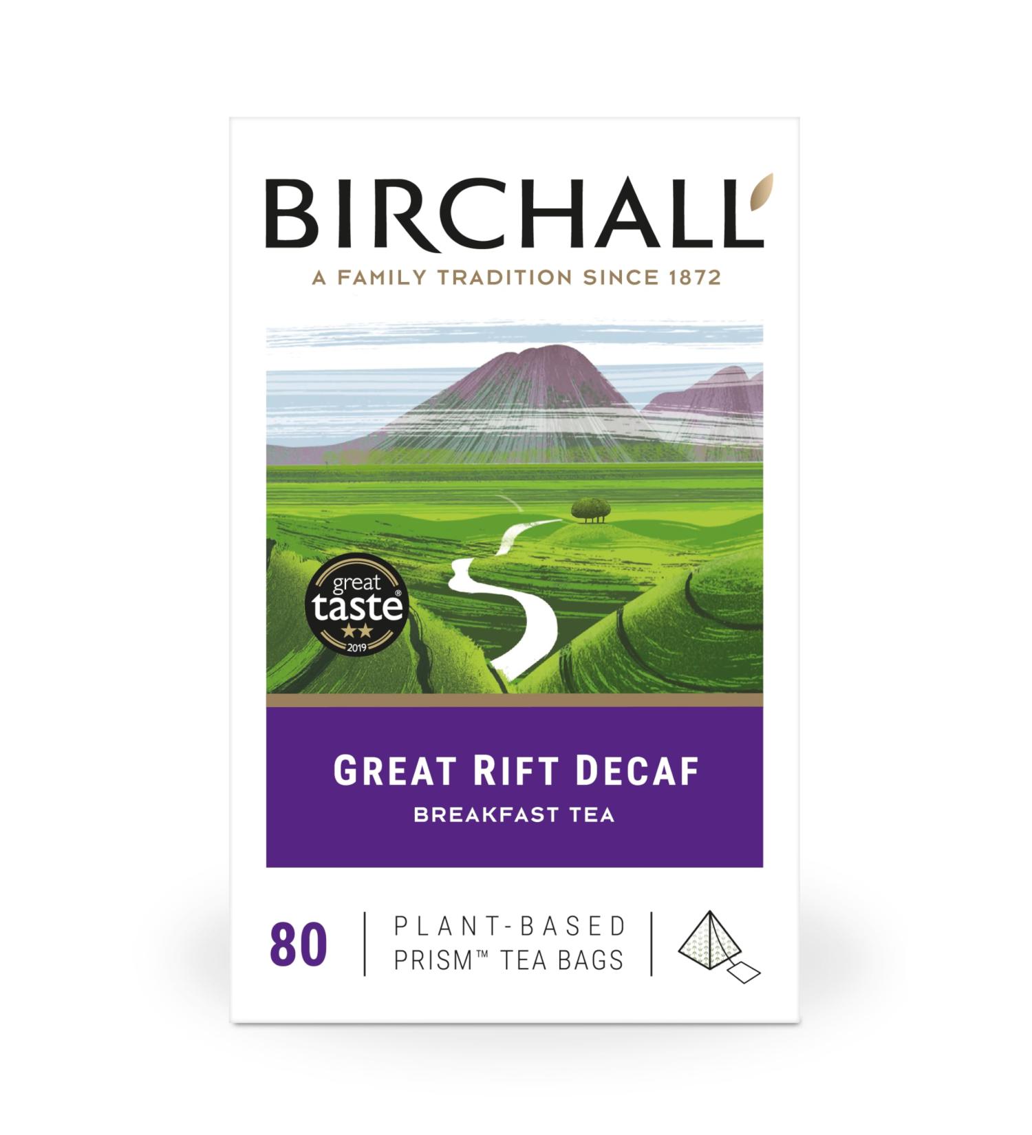 Birchall Great Rift Decaf 80 Plant-Based Prism Tea Bags - Buy Online on GoSupps.com